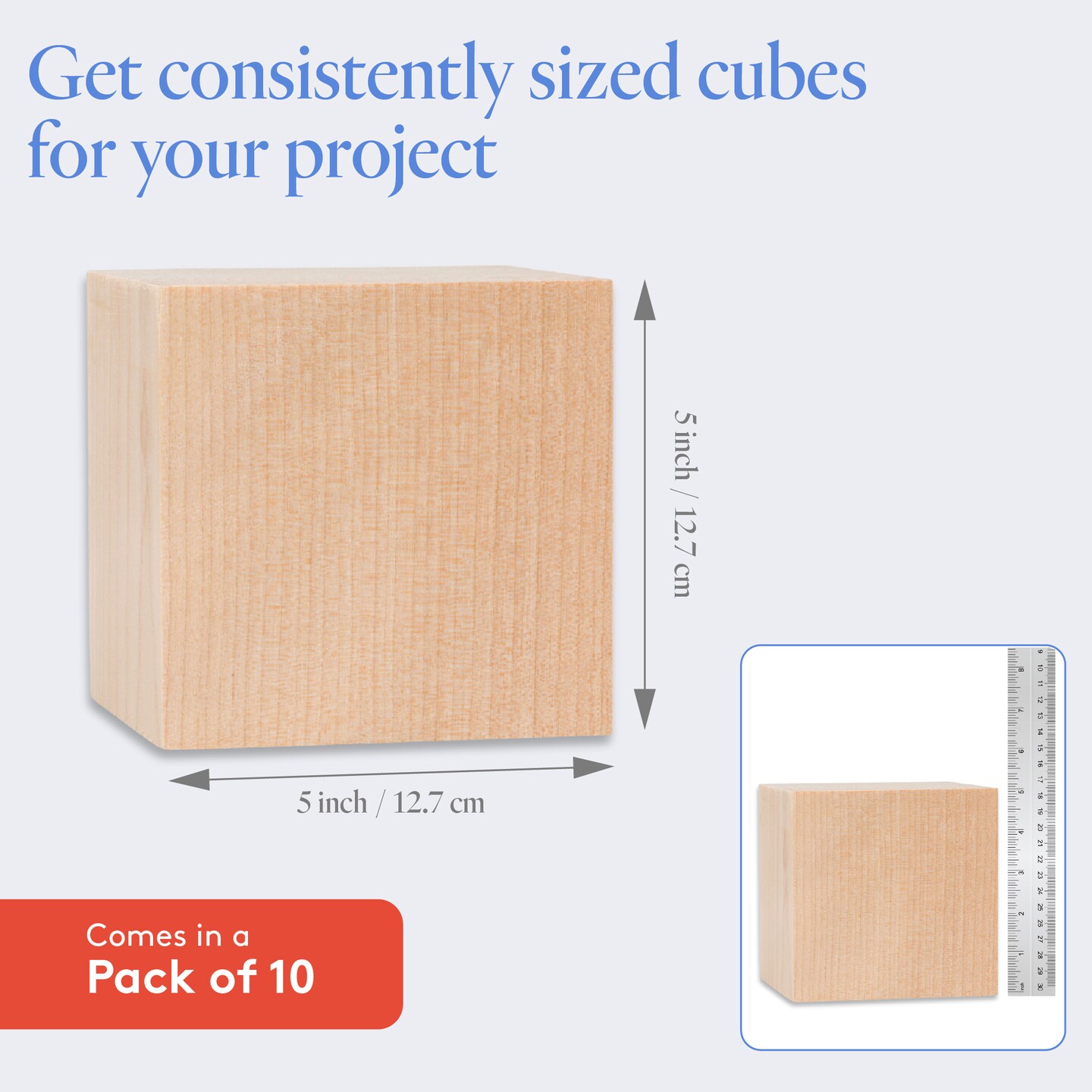 Wood Craft Cubes, Multiple Sizes, Small Blocks, Crafts &#x26; D&#xE9;cor | Woodpeckers