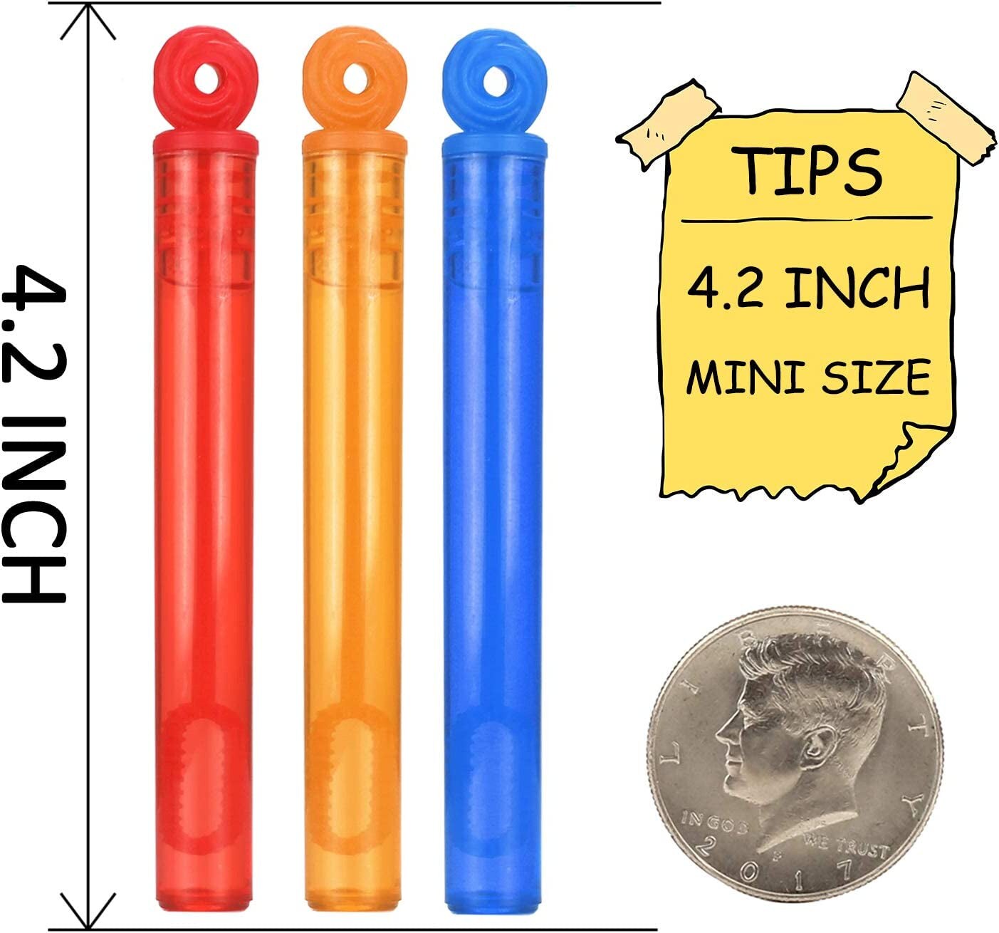 32-Piece 8 Colors Mini Bubble Wands Assortment Party Favors Toys for Kids Child, Christmas Celebration,Thanksgiving New Year, Themed Birthday,Wedding, Bath Time,Summer Outdoor Gifts for Girls Boys