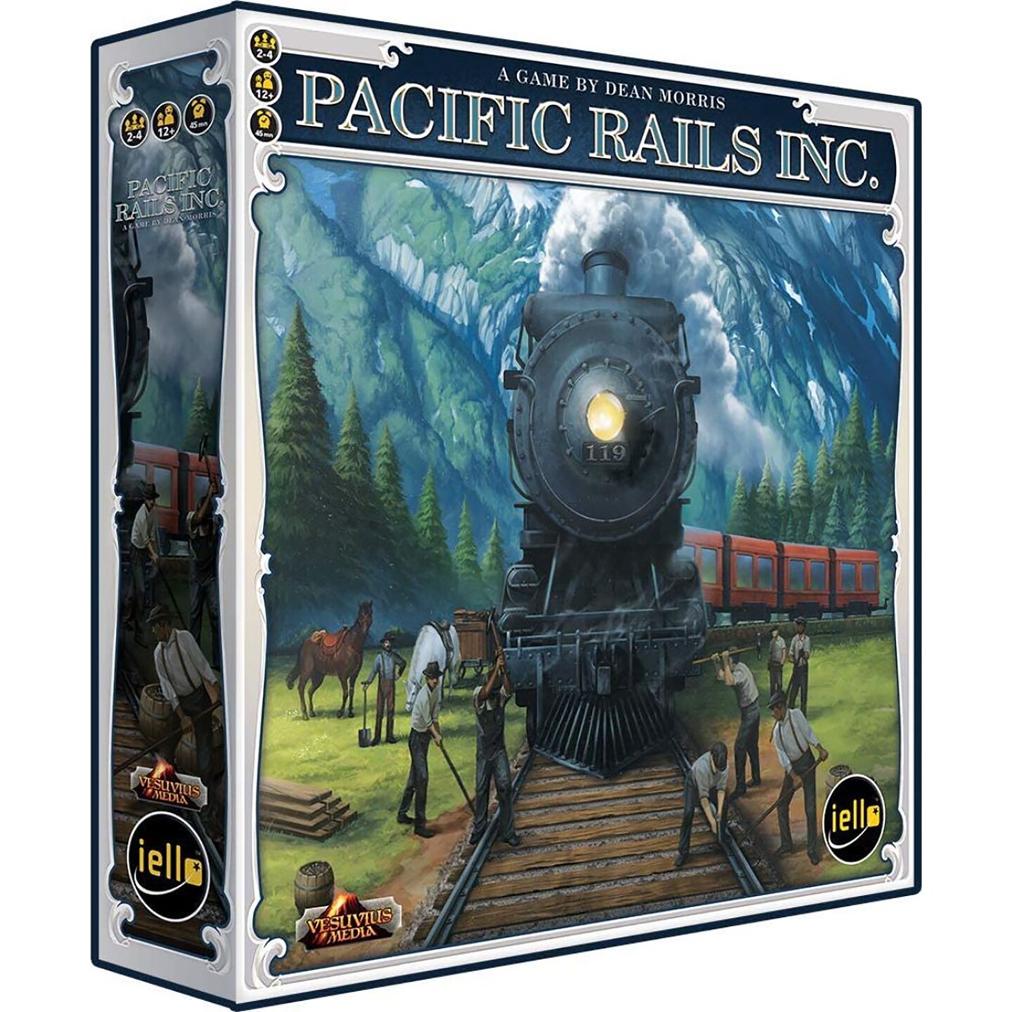 Pacific Rails, Inc - EILLO Strategy Board Game, Family, Ages 12+, 2-4 Players, 45 Min