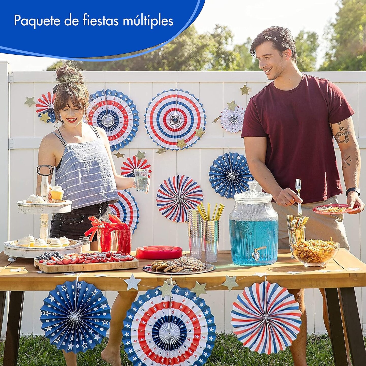 Patriotic 4th of July Decorations - USA Themed Party Supplies