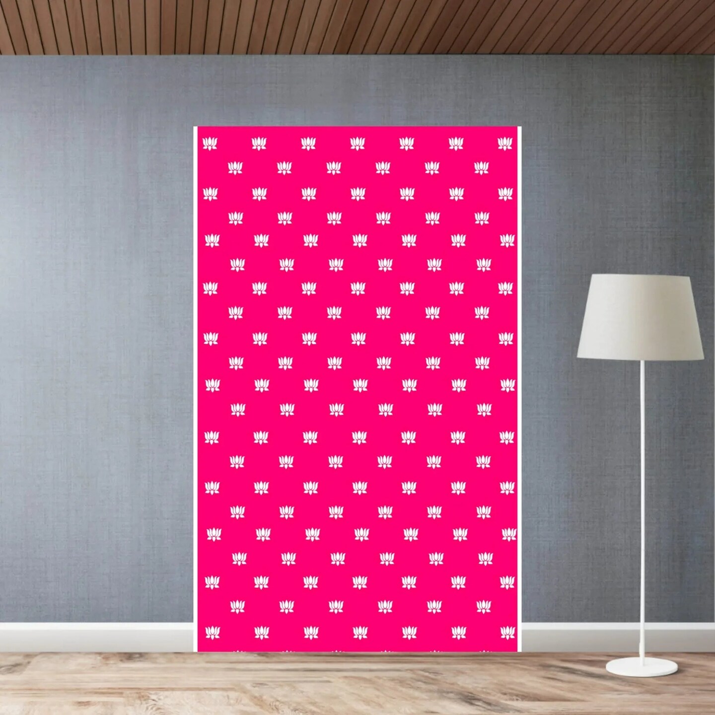 Lotus Backdrop Indian Traditional Cloth Indian Festival Decor Indian Pooja Wall Decor Indian Wall Art Photo Decor Banner Decorative Pooja Cloth Hindu Wedding Favor