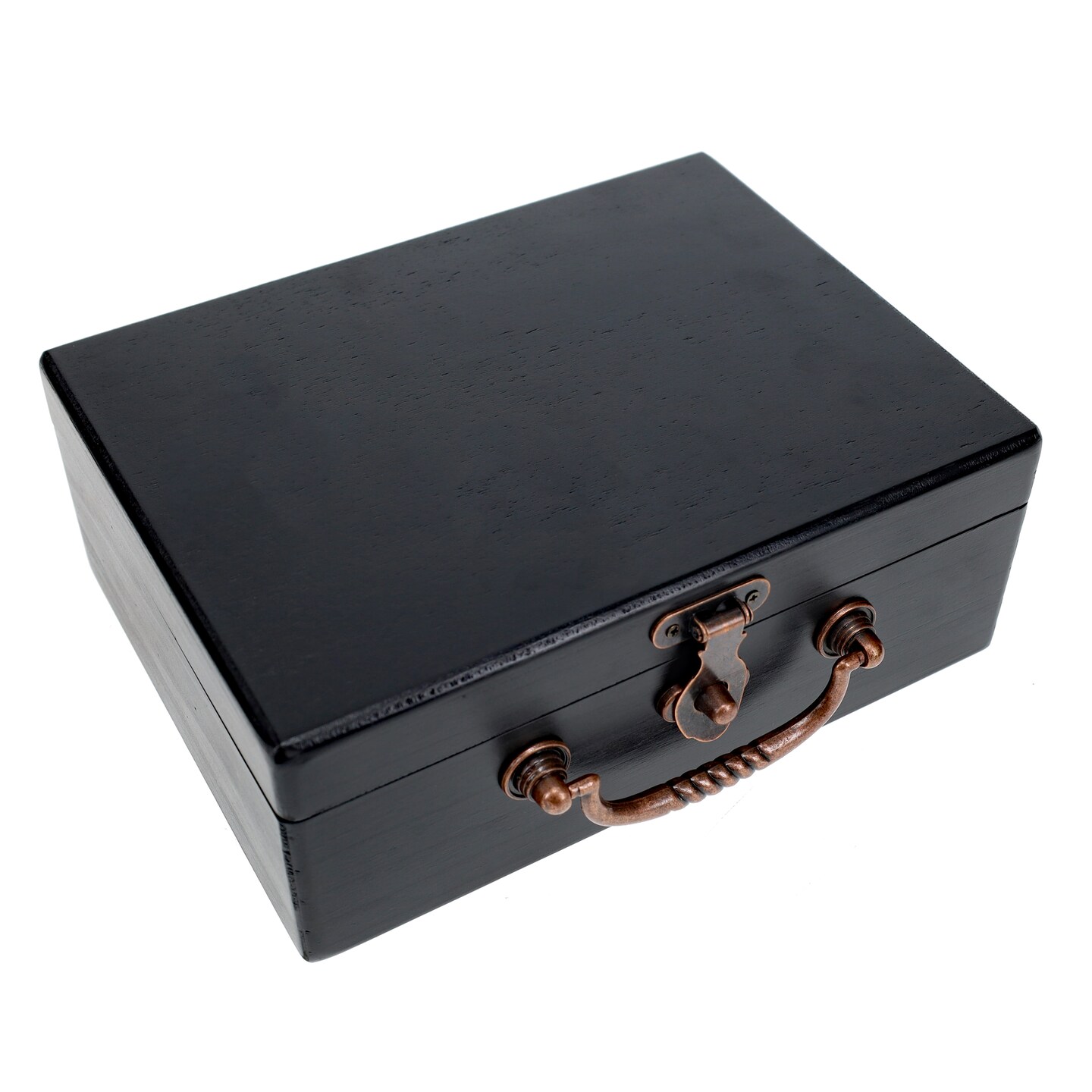 WE Games Wooden Keepsake Stash Box with Old World Handle