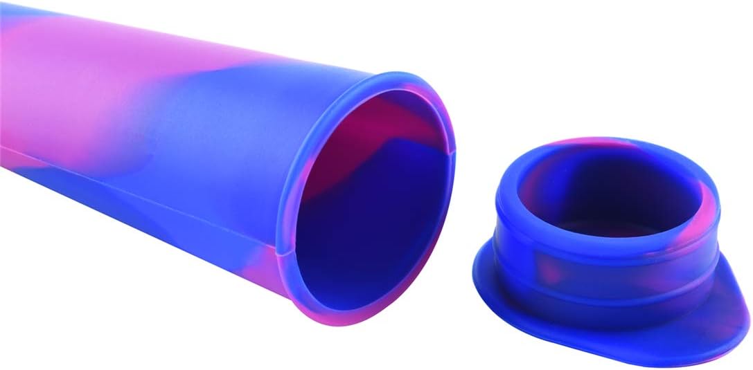 Silicone Ice Pop Molds, Popsicle Maker Molds, Mixed Color, Set of 6