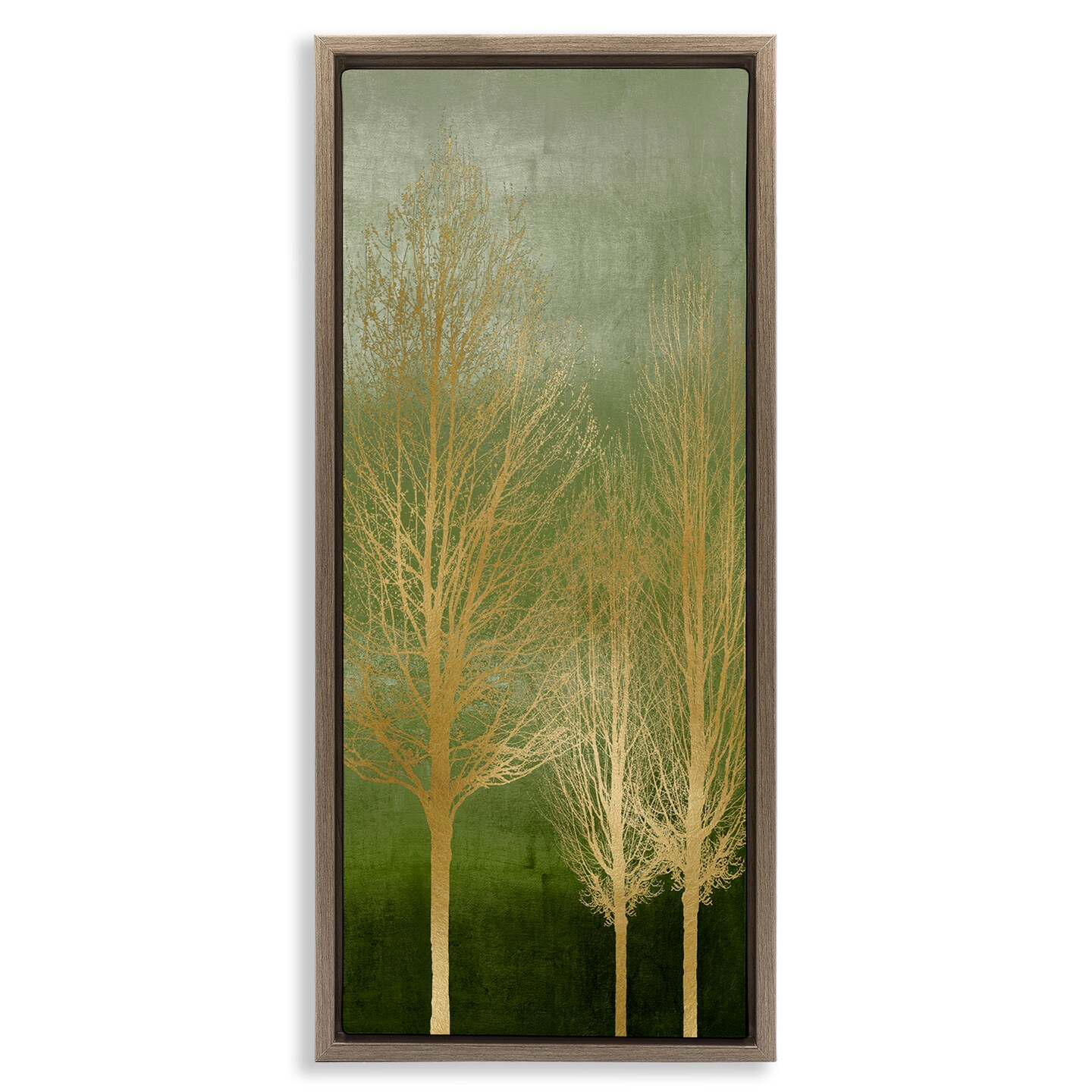 Stupell Industries Tranquil Gold Branches Floating Frame Design by Kate ...