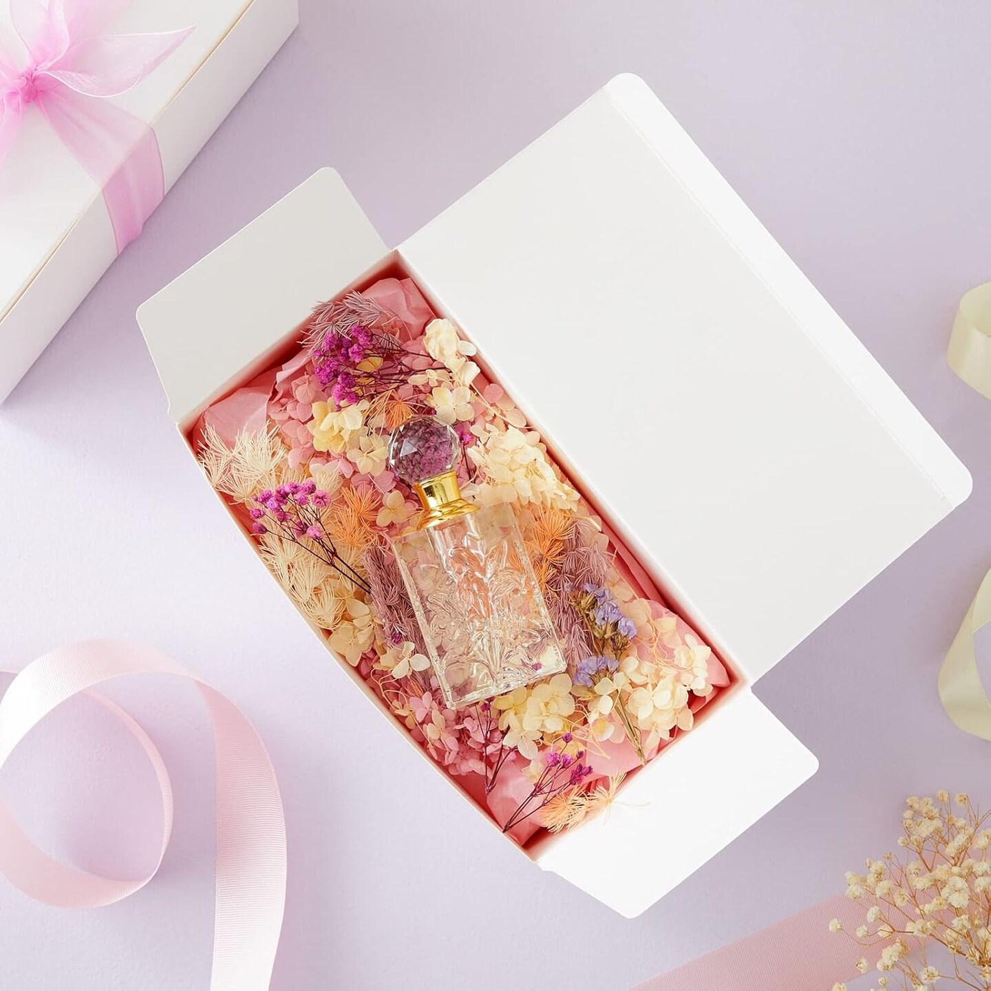 20 Pack White Gift Boxes With Lids for Wrapping, Shipping, 9 x 4.5 x 4.5 Inch Cardstock Paper Bridesmaid Boxes for Gifts