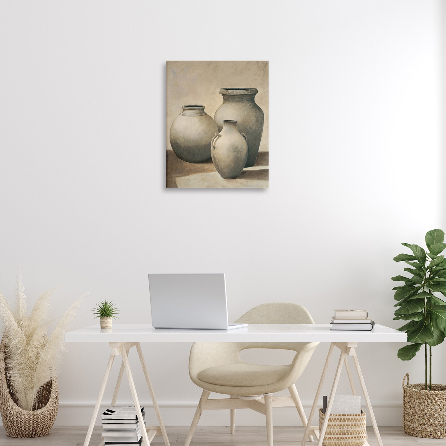 Stupell Industries Trio of Vases Still Life Canvas Design by Andr&#xE9; Mazo