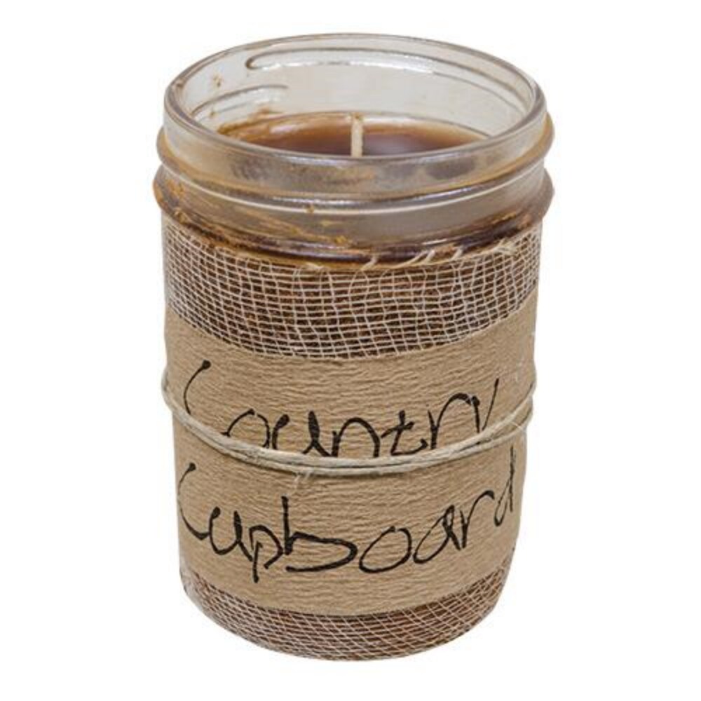 8 Ounce Country Cupboard Jar Candle with Sweet Scent Perfect for Any Space