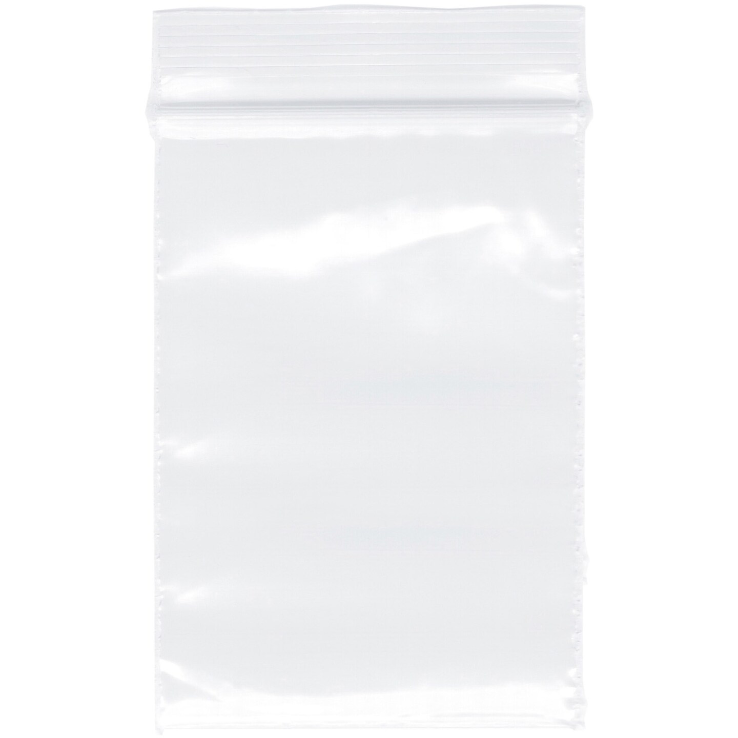 Plymor 1.5&#x22; x 2&#x22;, 2 Mil Zipper Reclosable Plastic Bags