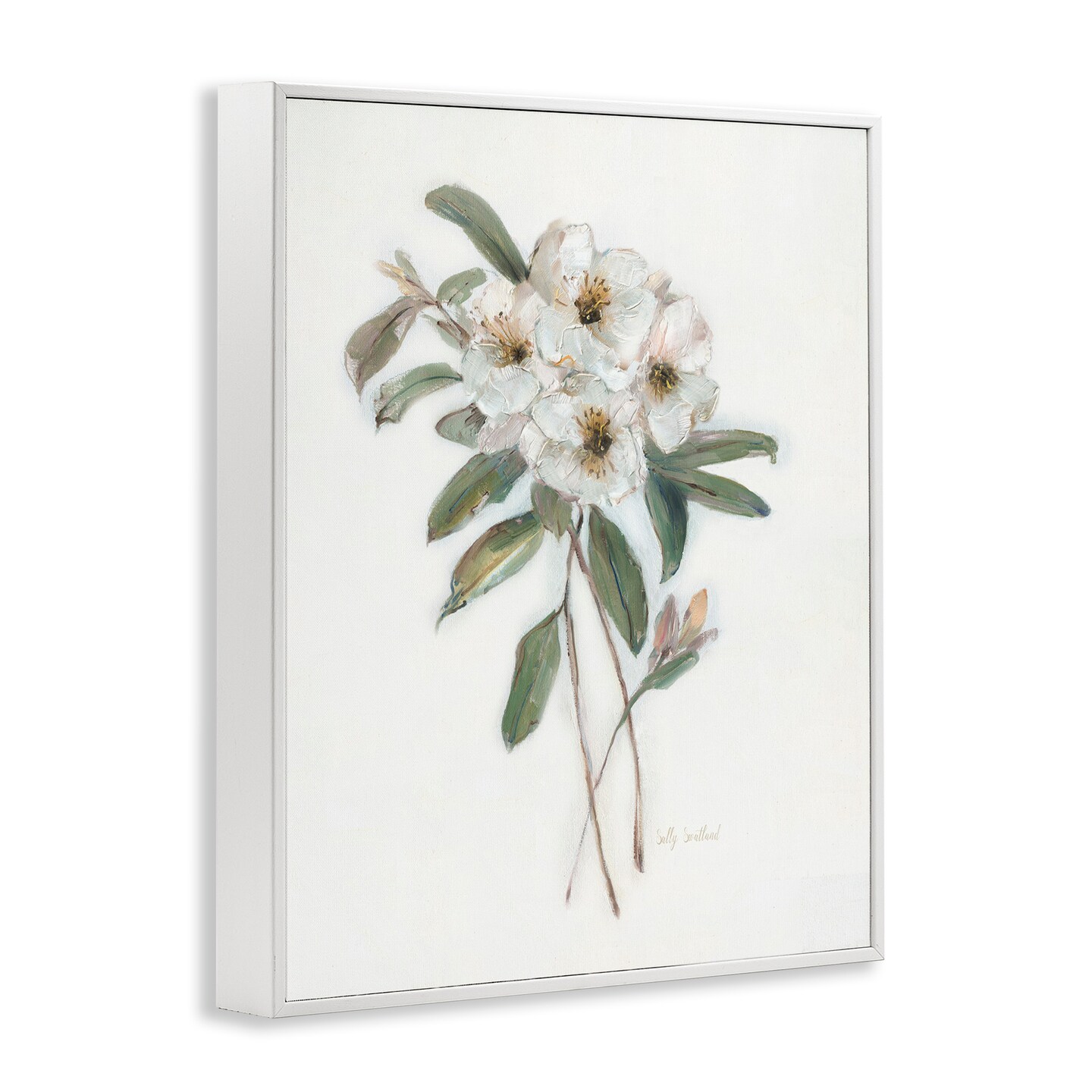 Stupell Industries Flower Sprig Bundle Framed Giclee Design by Sally Swatland