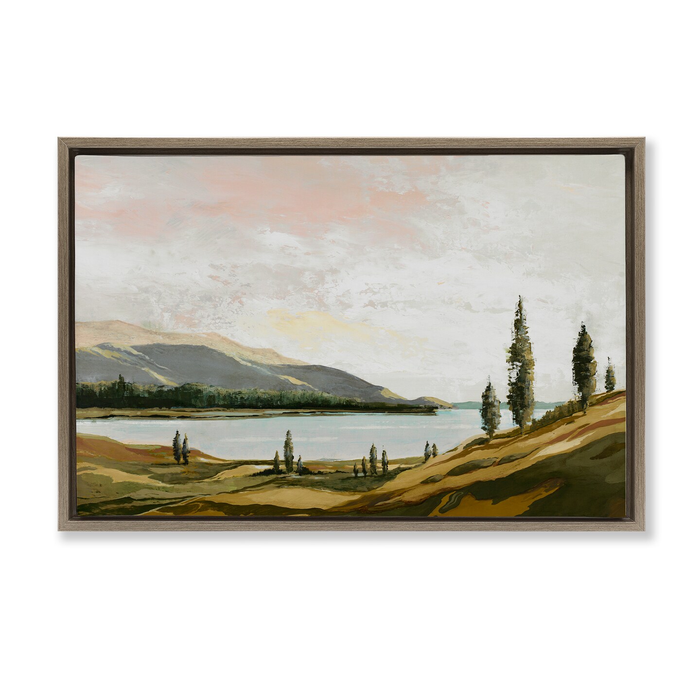 Stupell Industries Calm Scenic Landscape Floating Frame Design by Max Maxx
