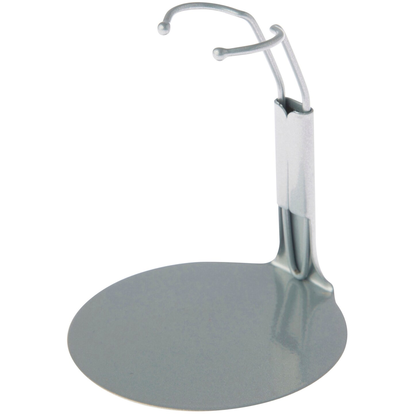 Plymor DSP-25S Silver Adjustable Action Figure Stand, fits 4.5, 5, and 5.5 inch Action Figures, Waist is 1" - 1.5" wide, 3" - 3.5" around