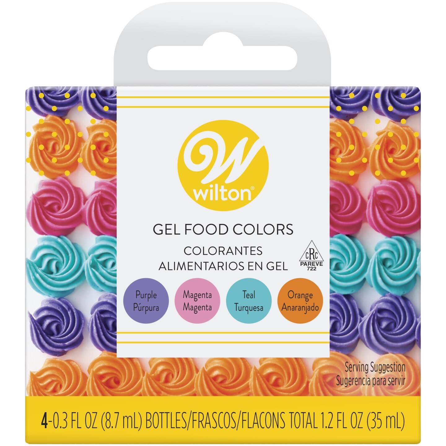 Wilton Gel Food Colors .3oz 4/Pkg-Neon