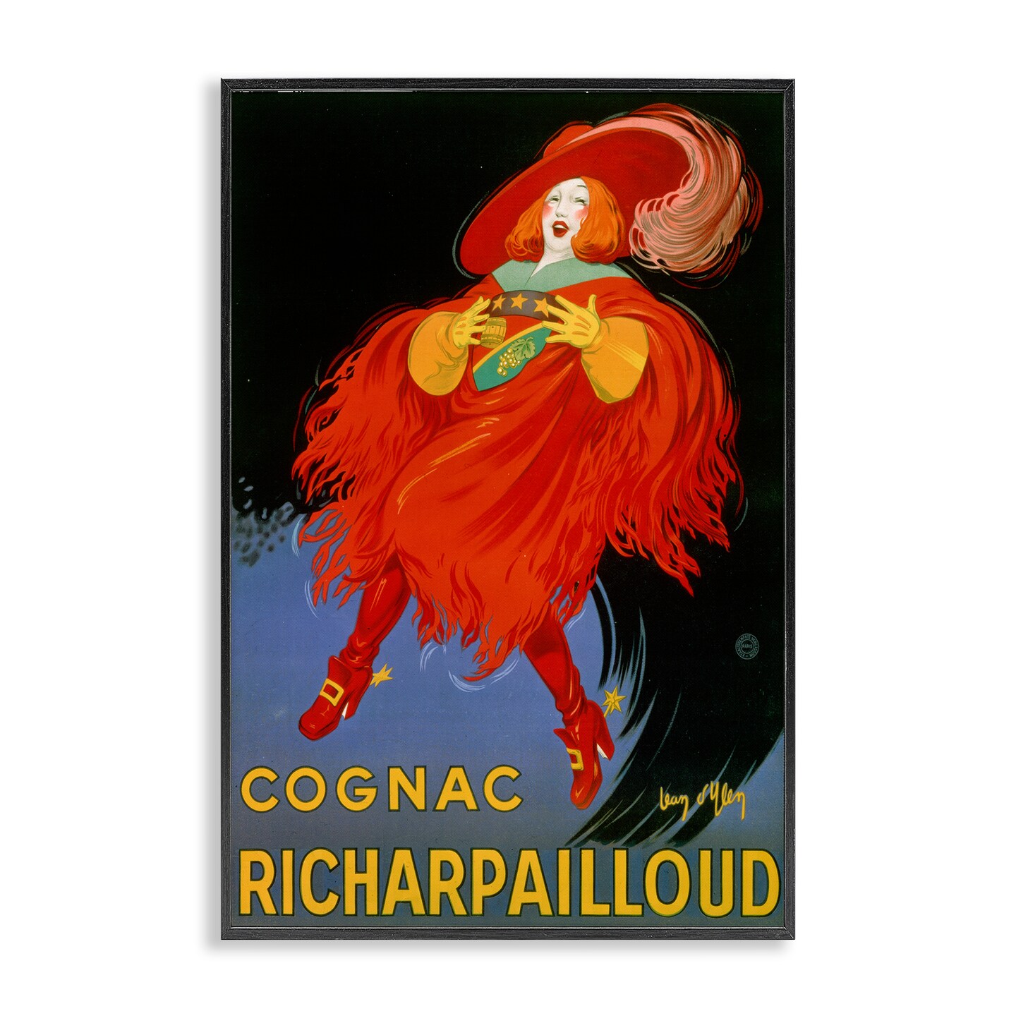 Stupell Industries Vintage Cognac Advertisement Framed Giclee Design by Marcus Jules