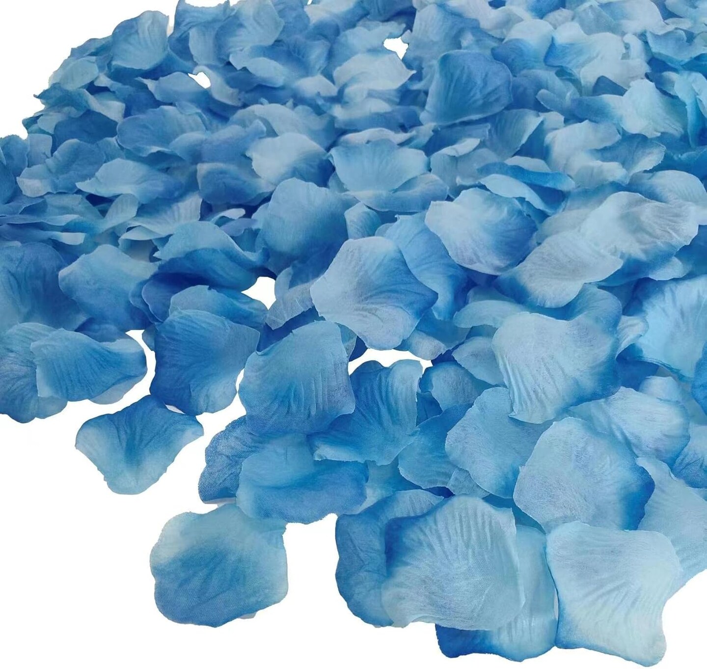 Gradient Blue Silk Rose Petals,5000 Pcs Blue Flower Petals for Romantic Night for Him,Fake Flower Petals for Wedding