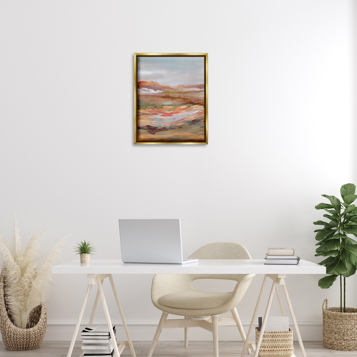 Stupell Industries Dynamic Abstract Desert Floating Frame Design by Carol Robinson
