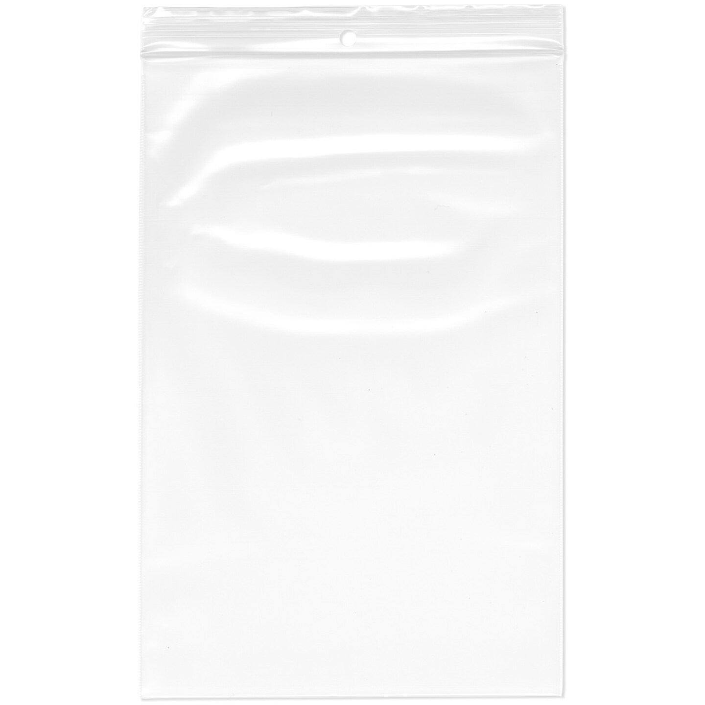 Plymor 6" x 9", 4 Mil with Hang-Hole Heavy Duty Zipper Reclosable Plastic Bags