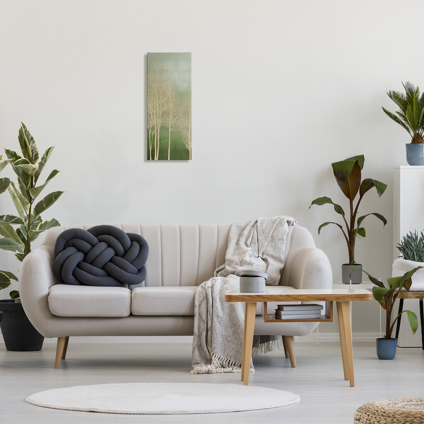 Stupell Industries Subtle Ombre &#x26; Tree Canvas Design by Kate Bennett