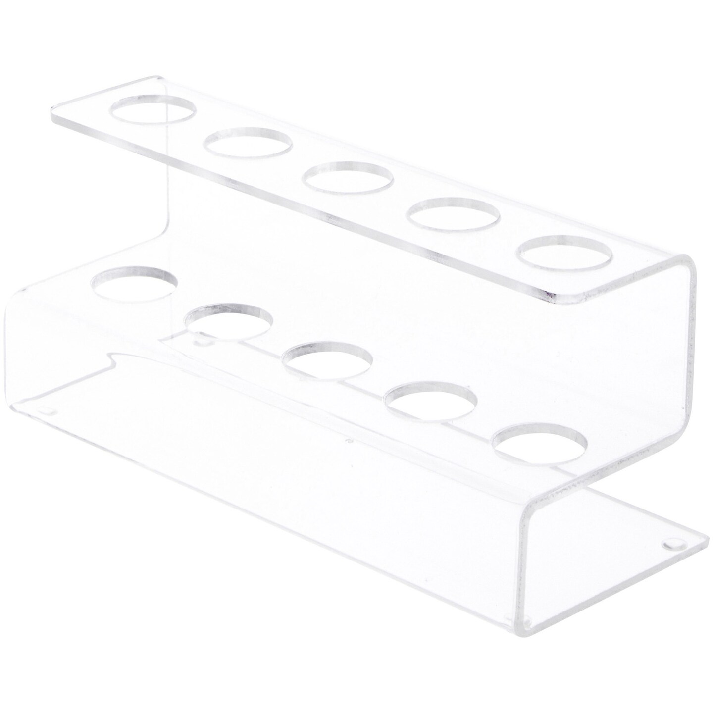 Plymor Clear Acrylic Flatware Display Stand, 3.25" H x 7" W x 3" D