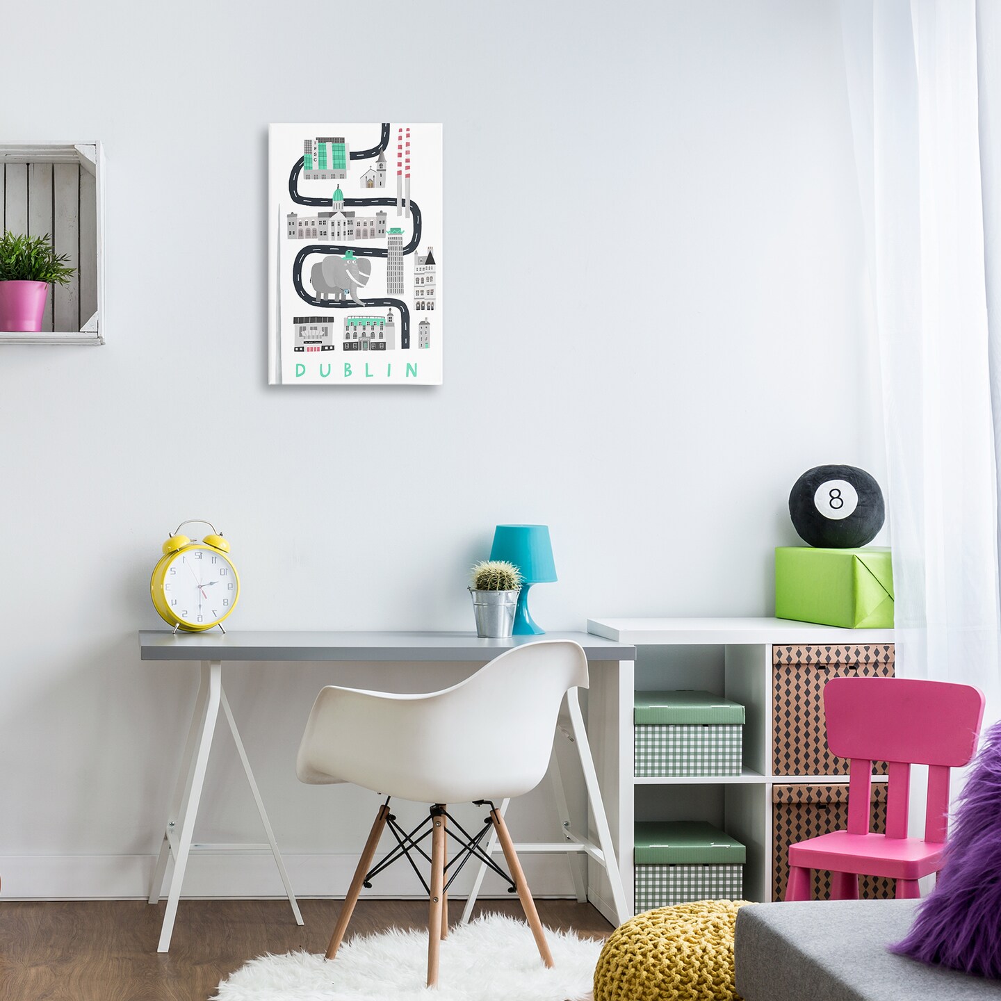 Stupell Industries Dublin Whimsical Travel City Canvas Design by Carla Daly