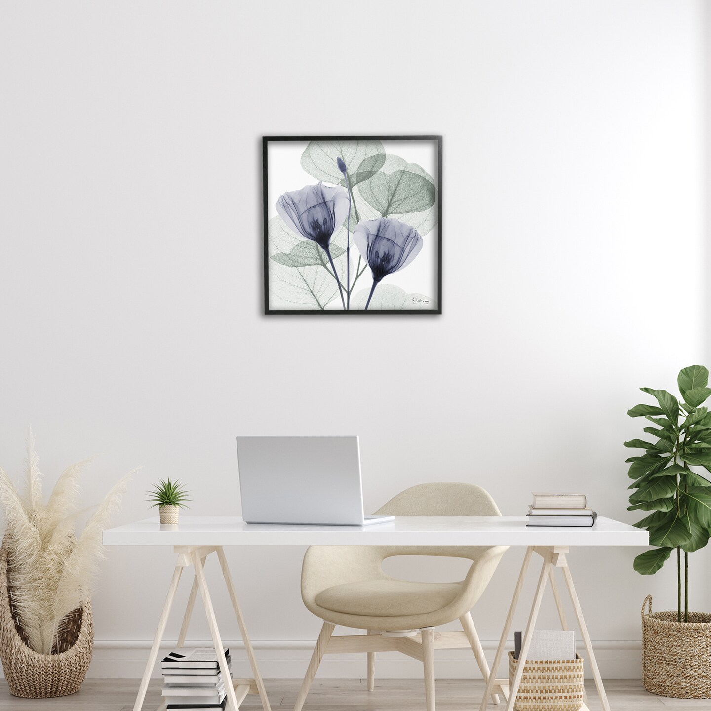Stupell Industries Contemporary Eucalyptus & Herbs Framed Giclee Design by Albert Koetsier