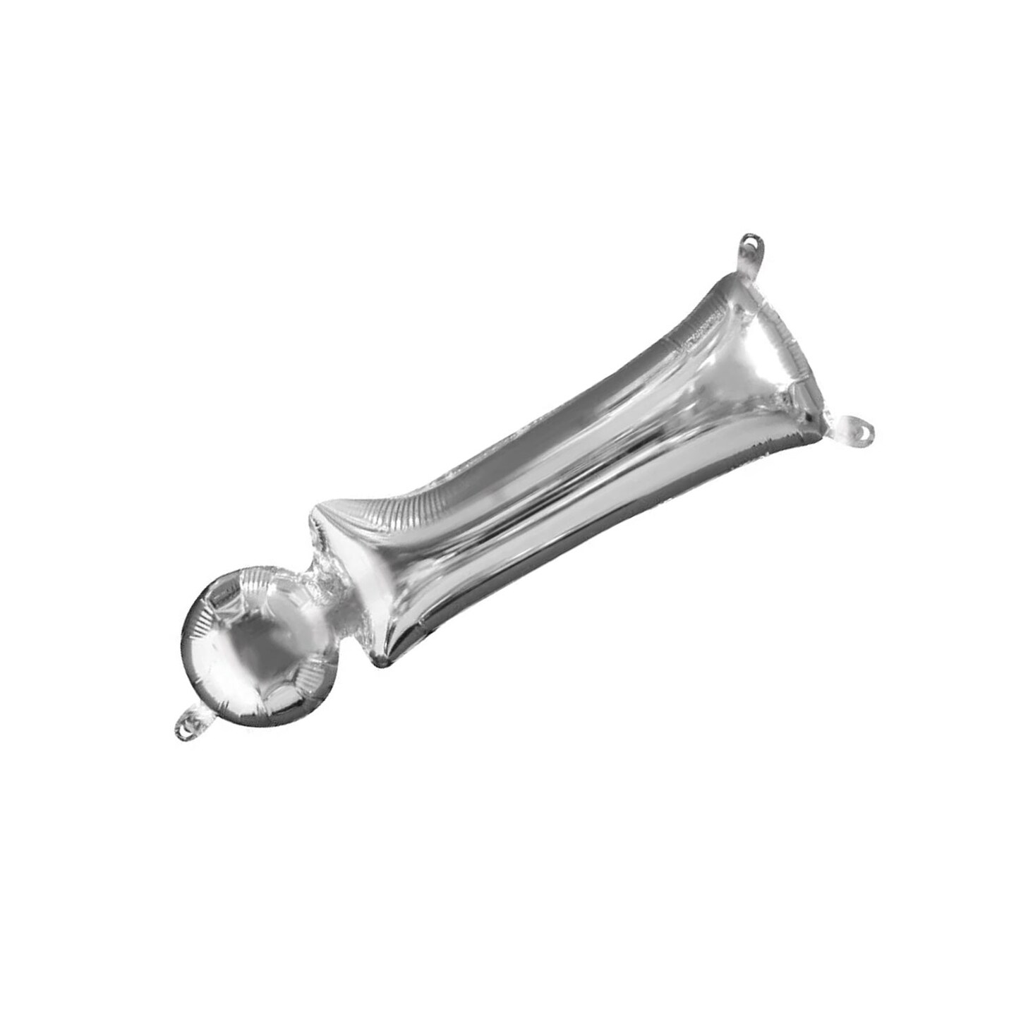 Anagram&#xAE; 16&#x22; Silver ! Exclamation Mark Balloon Air Fill Only