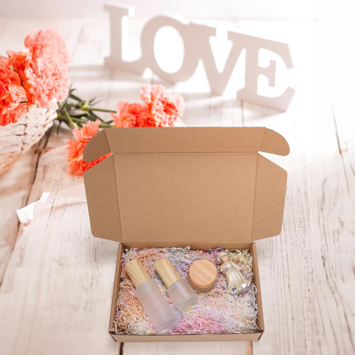 6-Pack 9x6x2 Inch Brown Kraft Shipping Boxes – Tab Lock Tuck Top Mailer Boxes for Small Business, Gifts, and Packaging (Brown)