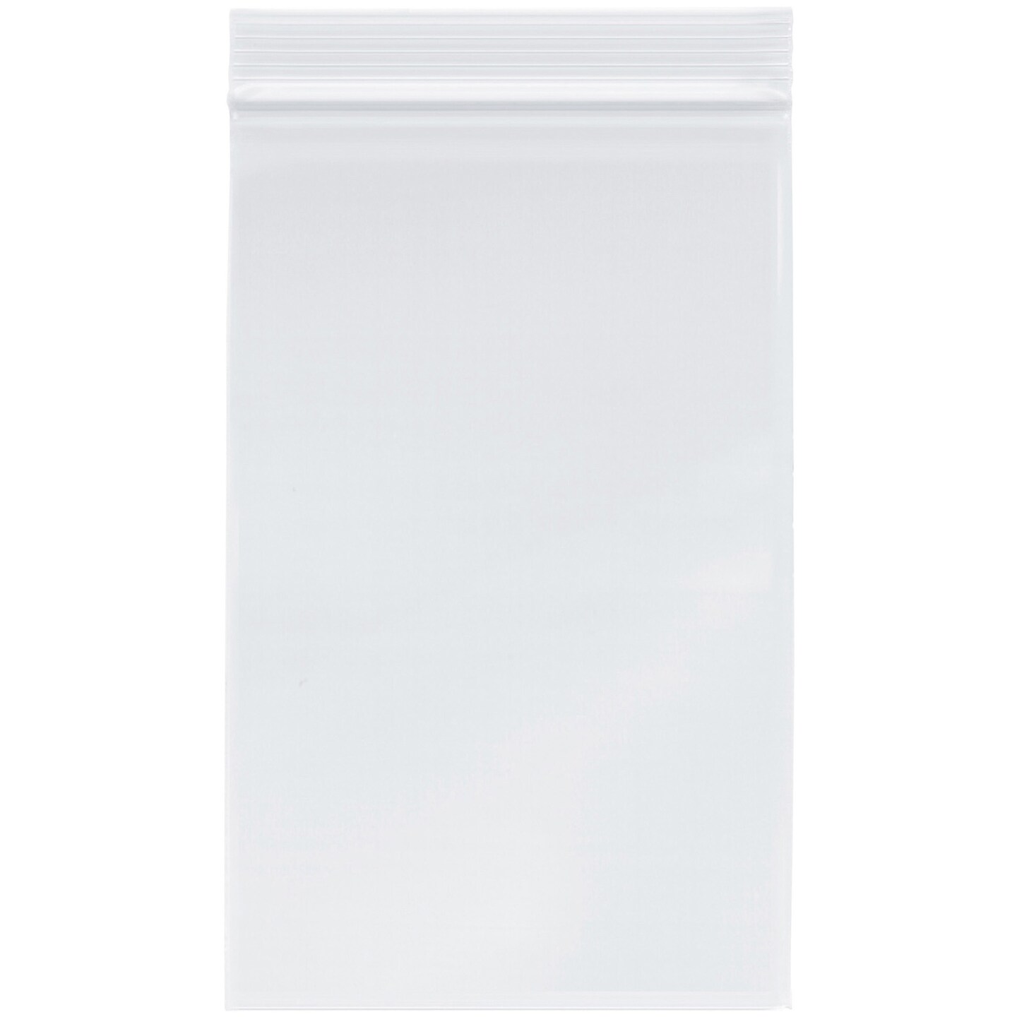 Plymor 5" x 8", 4 Mil Heavy Duty Zipper Reclosable Plastic Bags