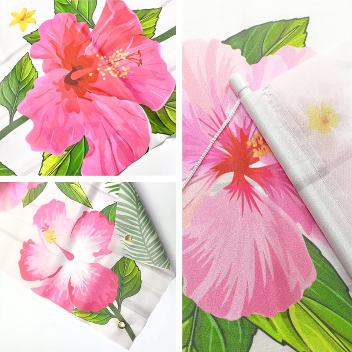 Welcome Spring Summer Porch Banners 70.8 x 11.8 inch,Hawaiian Aloha Porch Sign