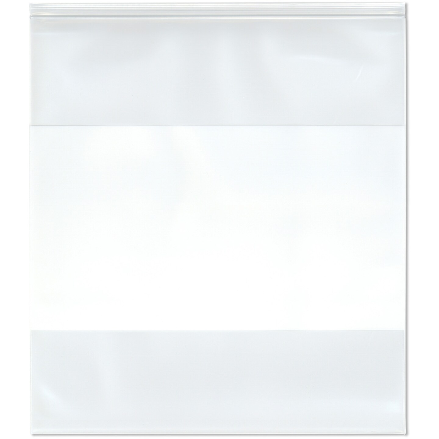 Plymor 18" x 20" (Pack of 50), 6 Mil Industrial Duty White-Block Zipper Reclosable Plastic Bags