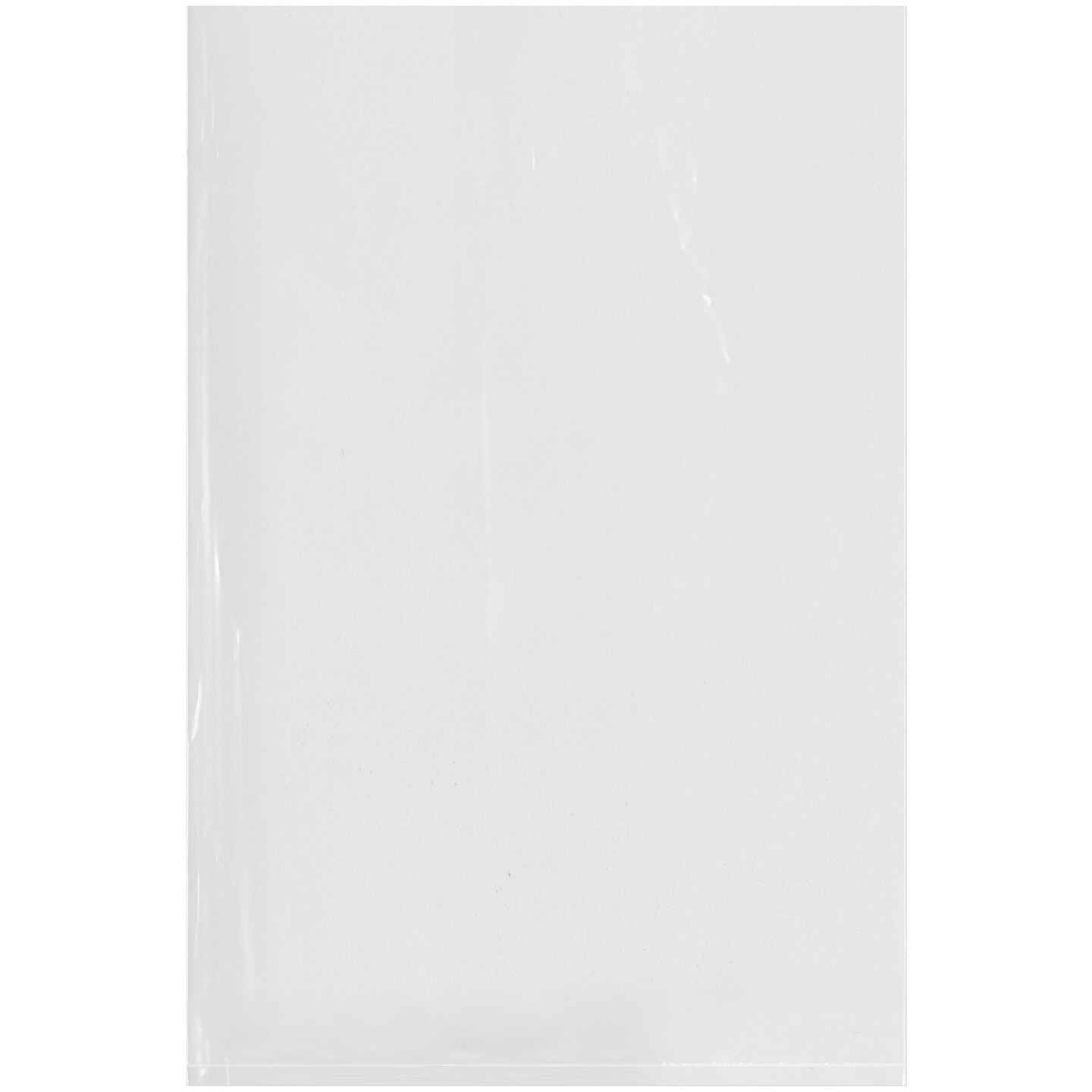 Plymor 8&#x22; x 12&#x22;, 4 Mil Flat Open Clear Plastic Poly Bags