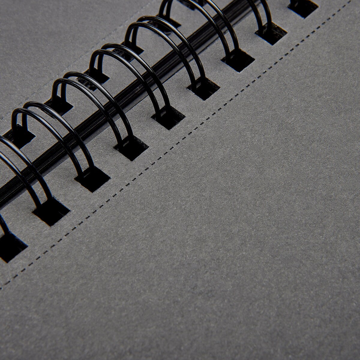 KINGART® Black Paper Sketchbook - Top Spiral - 8" x 10.5" - 75 Sheets