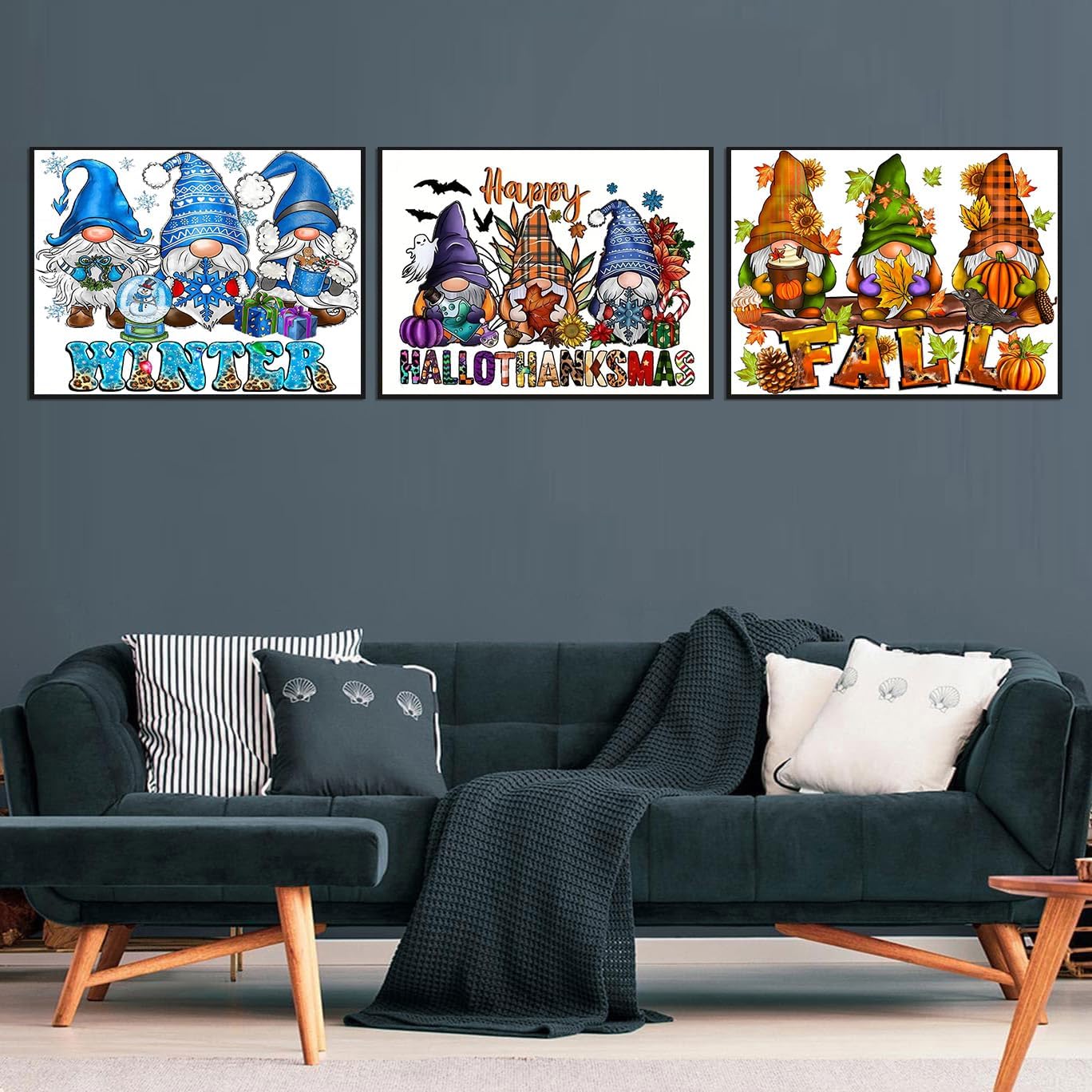 3 Pack Gnomes Diamond Painting Kits for Adults