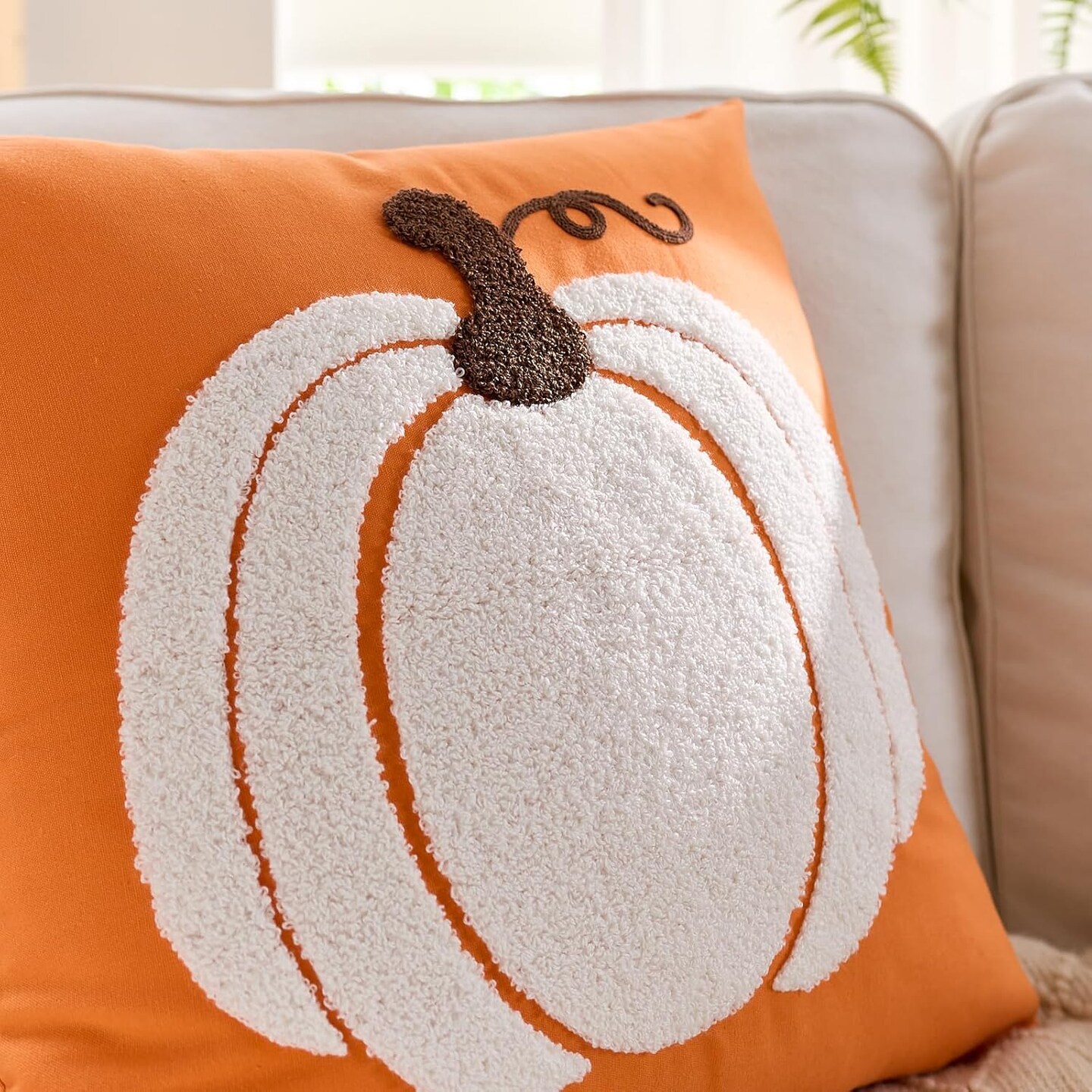 Set of 2 Fall Pillow Covers 20x20 Inch