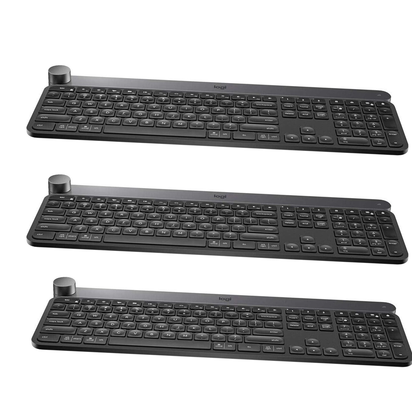 Refurbished Logitech Craft Wireless Keyboard Dark Gray
