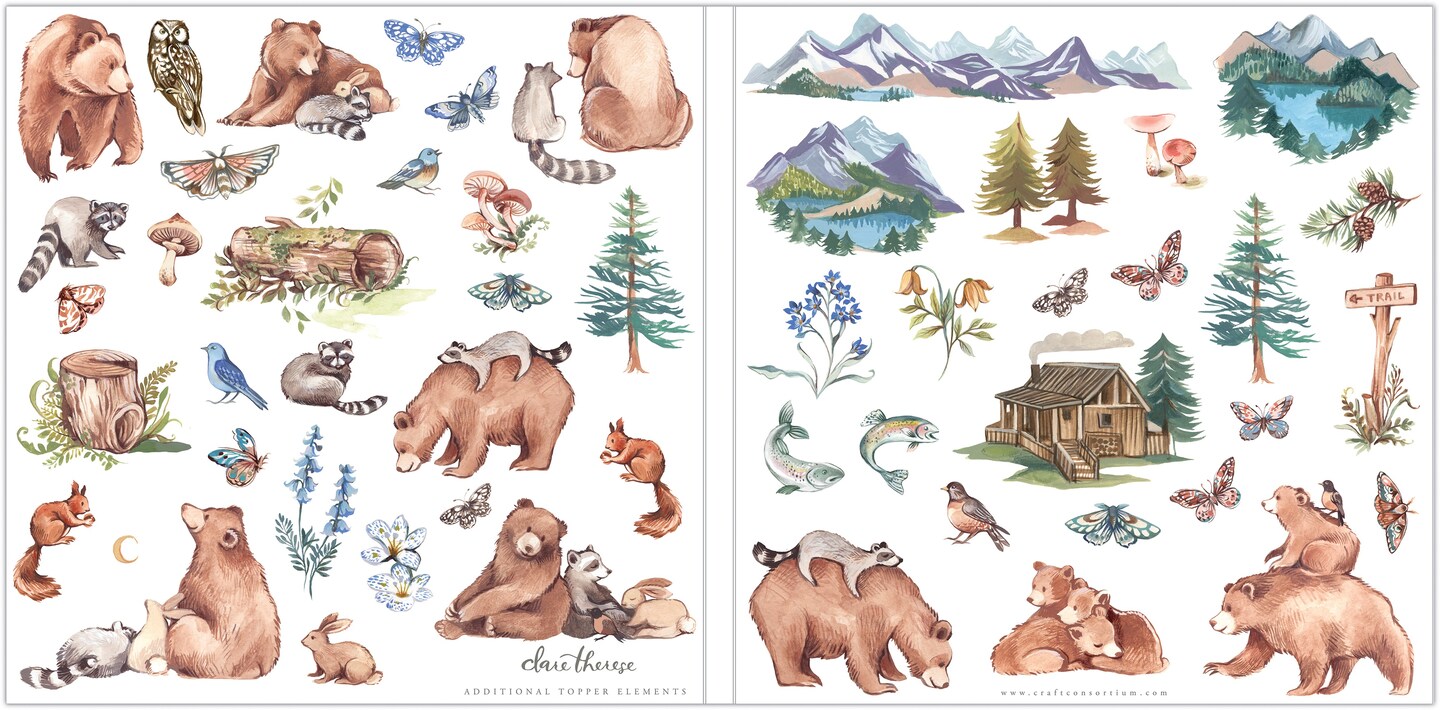 Craft Consortium Double-Sided Paper Pad 12"X12" 40/Pkg-In The Forest