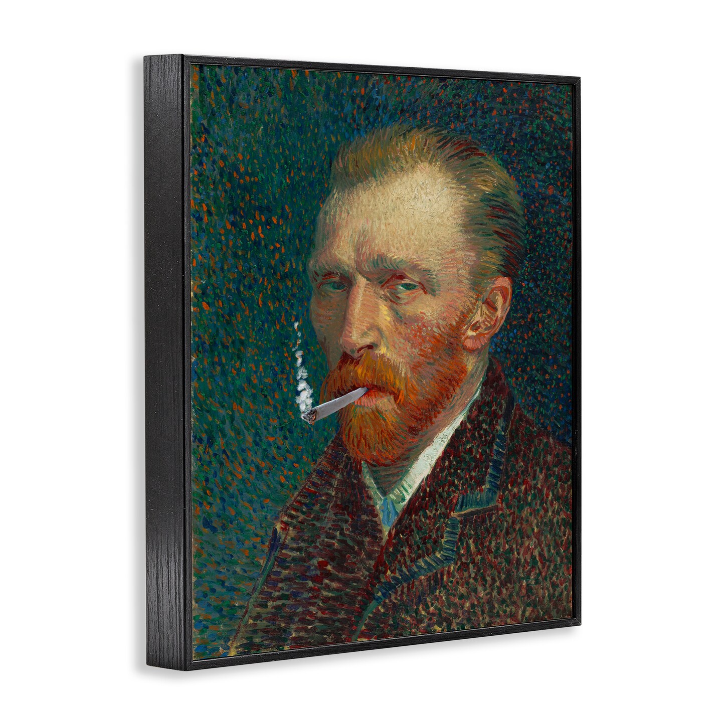 Stupell Industries Van Gogh Portrait with Smoke Framed Giclee, design by Masters Redux