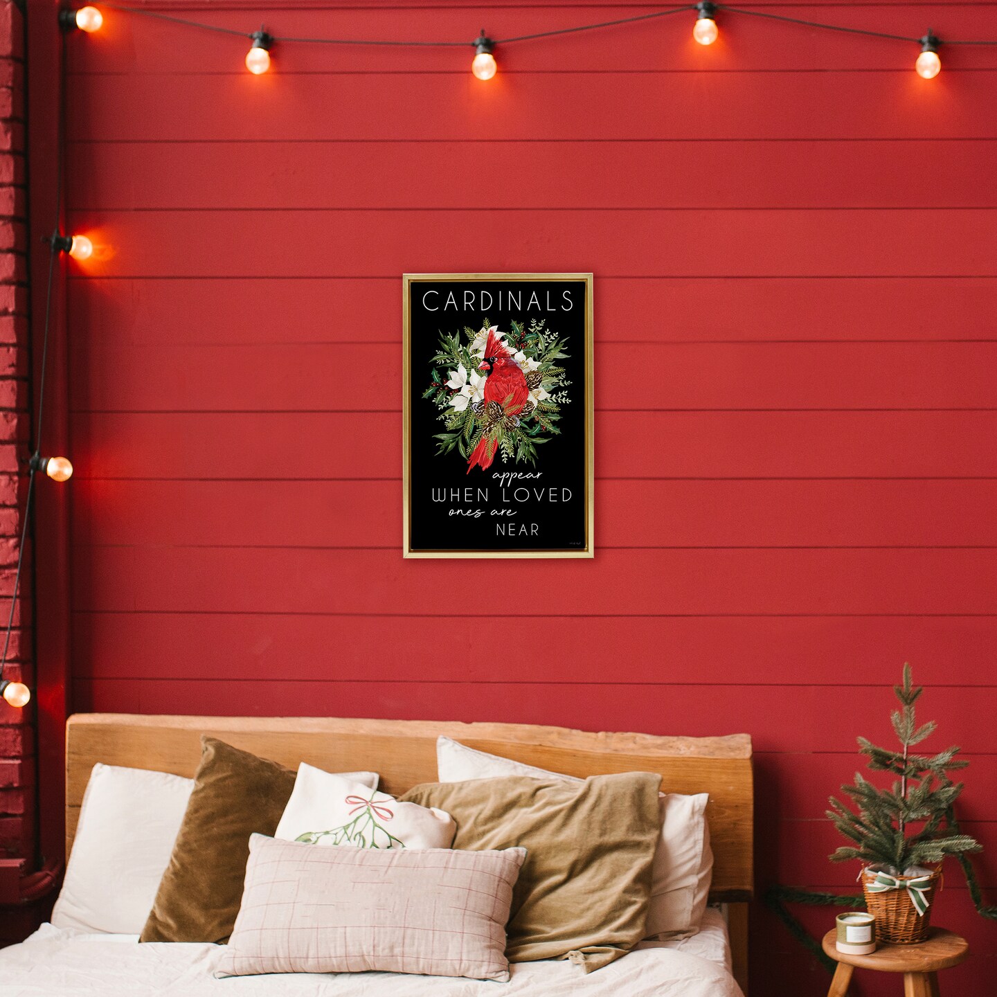 Stupell Industries Cardinals Appear Seasonal Sentiment Floating Frame, design by Cindy Jacobs