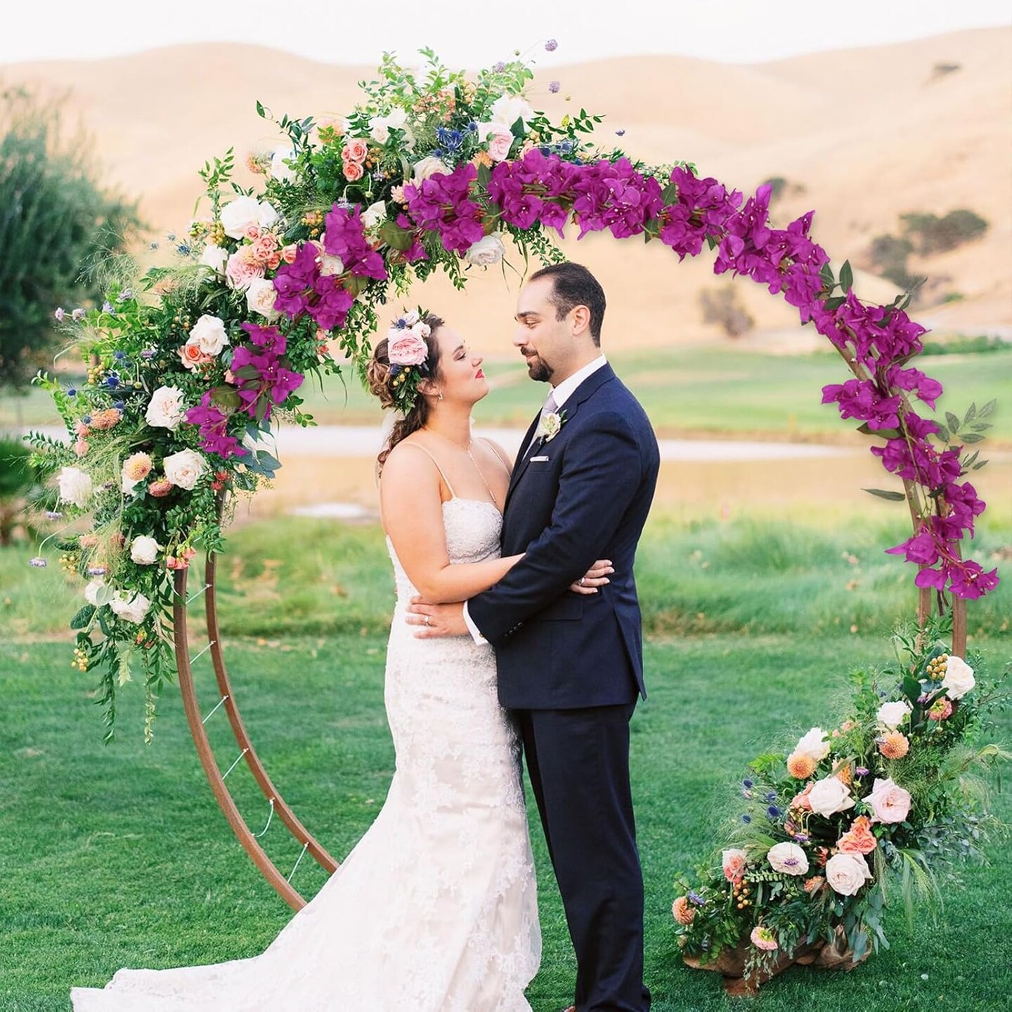 Purple Bougainvillea Artificial Flower Garland 5.9FT