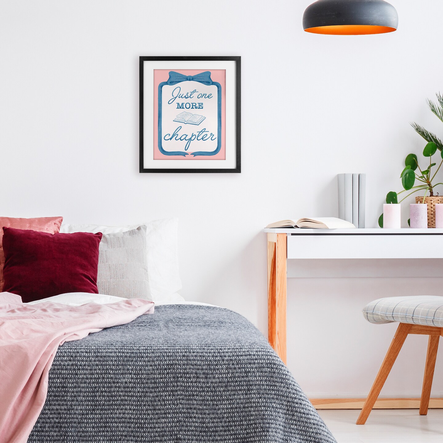 Stupell Industries Chic Just One More Chapter Framed Print Under Glass, design by Marcus Prime