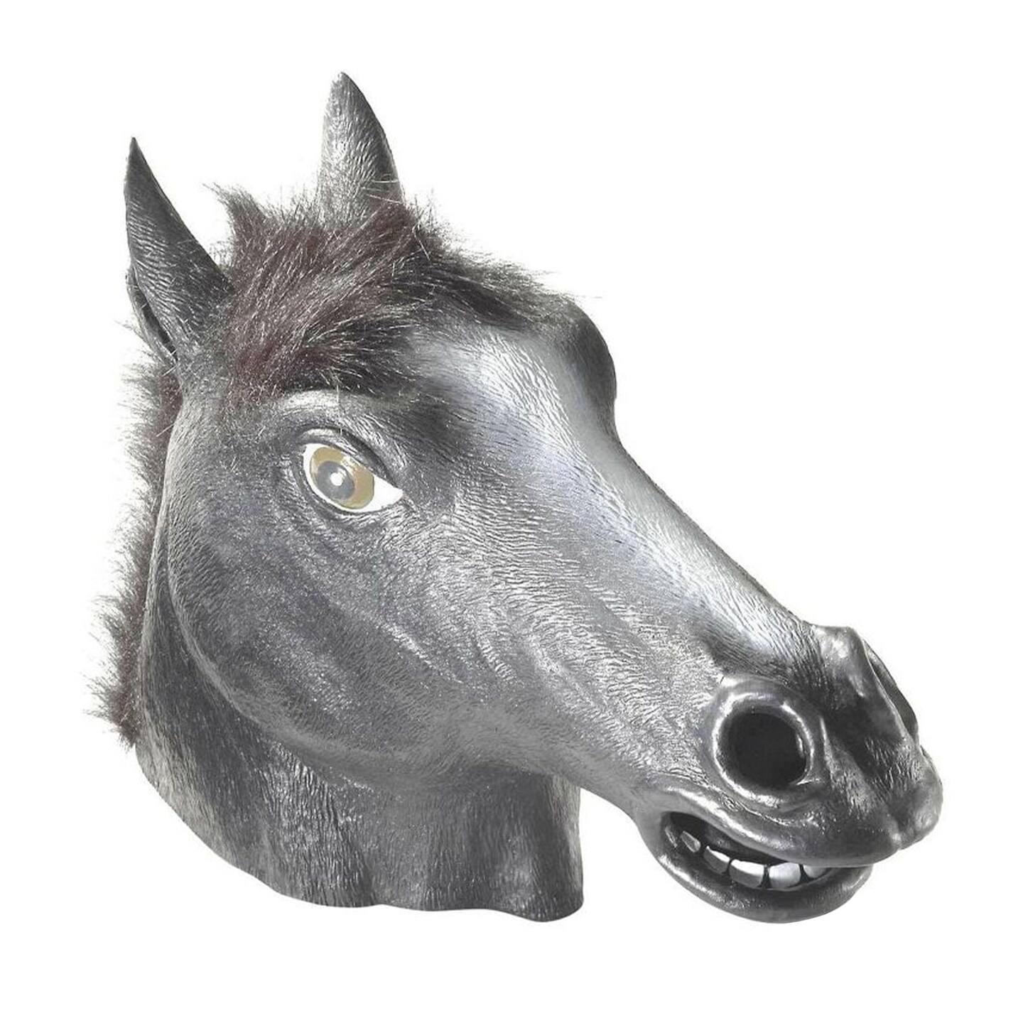 Deluxe Black Latex Horse Mask