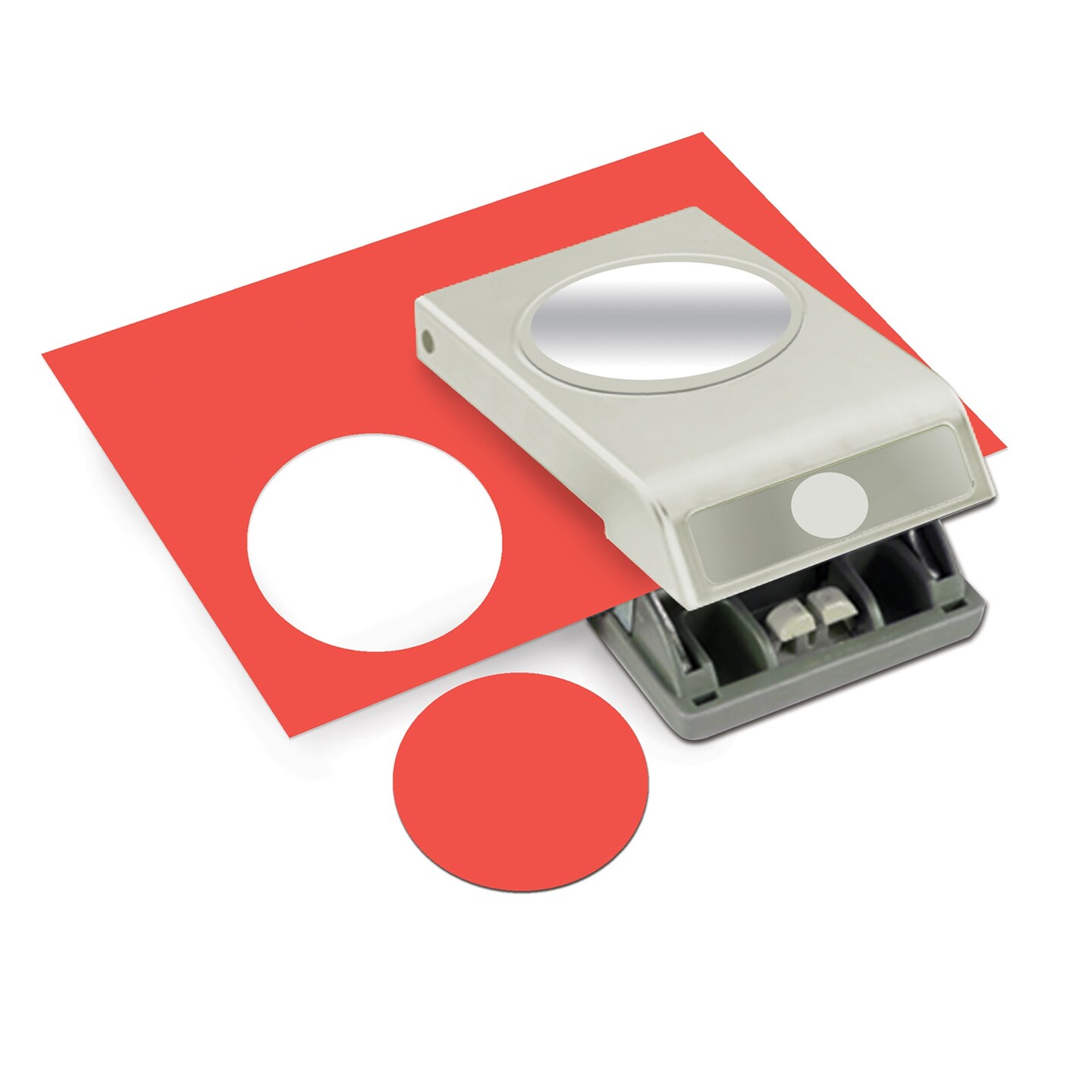 EK Tools Large Circle Punch, 2.5 inch with Safety Lock - Create Precise Circles with Paper or Cardstock - Hole Puncher for Handmade Cards, Scrapbooking, Gift Tags, DIY Cupcake Toppers, and Crafts