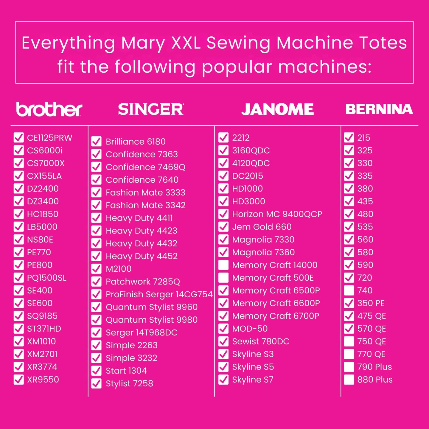 Everything Mary XXL 4 Wheel Collapsible Rolling Sewing Machine Storage Case, Purple Quilted