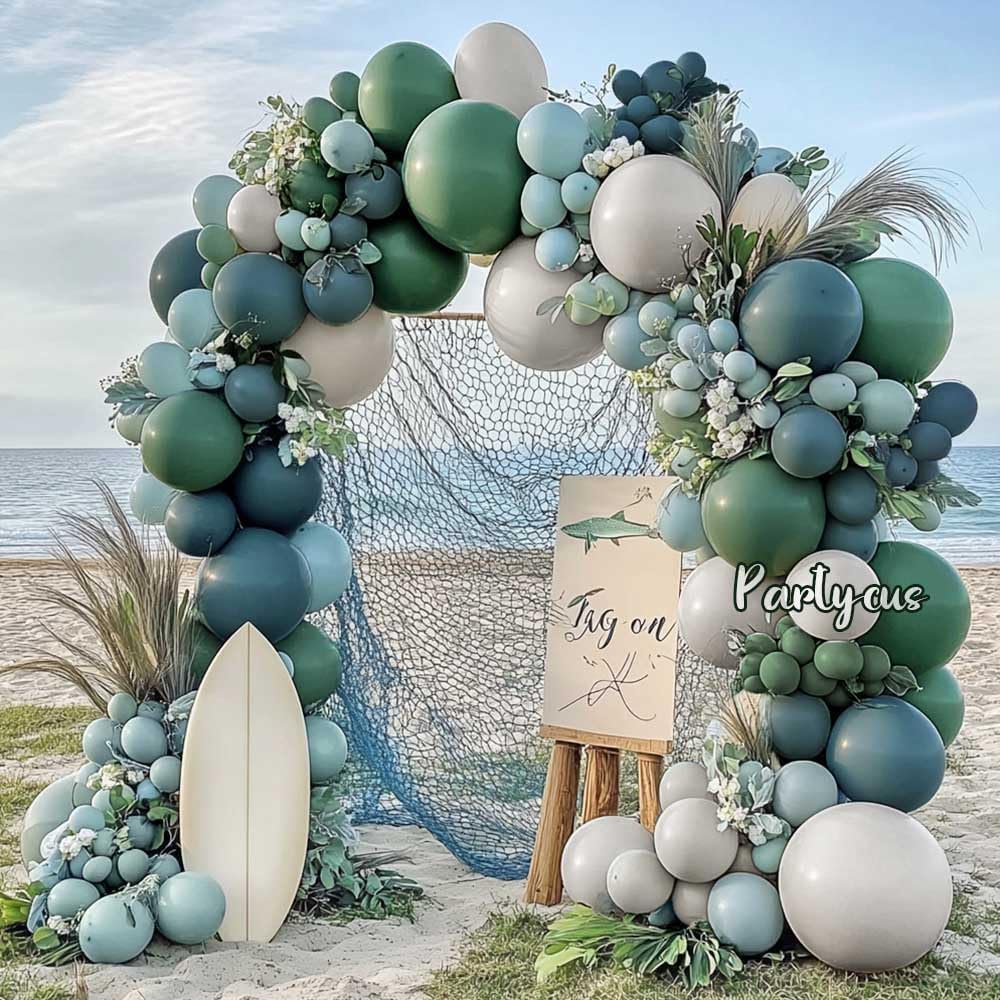 Dusty Blue Green Balloon Arch Kit (Blue Green)