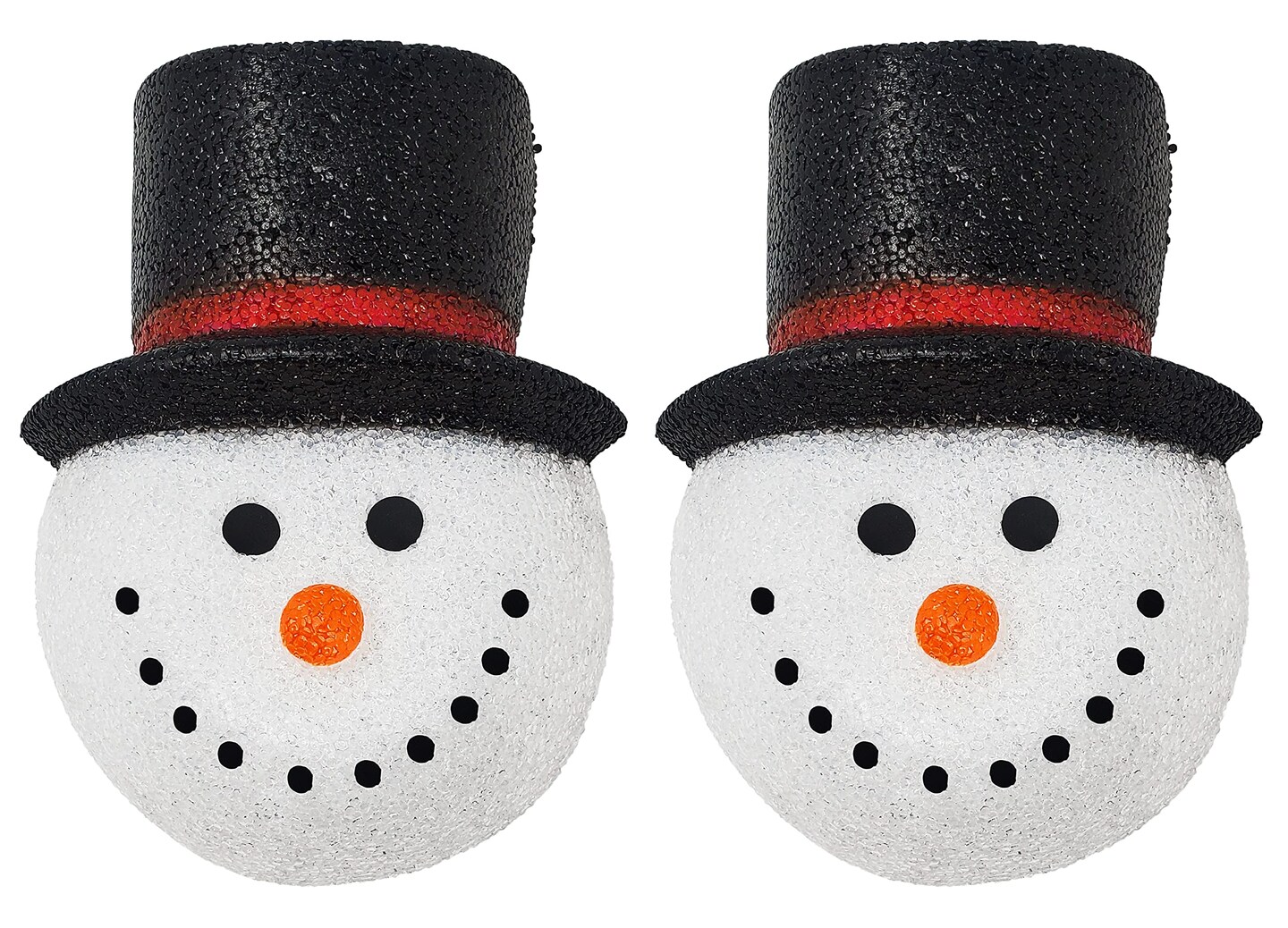KOVOT Set of 2 Snowman Porch Light Covers | Weatherproof Outdoor Holiday Decor | 9&#x22; W x 12&#x22; H | Easily Fits Most Light Fixtures for Instant Festivity
