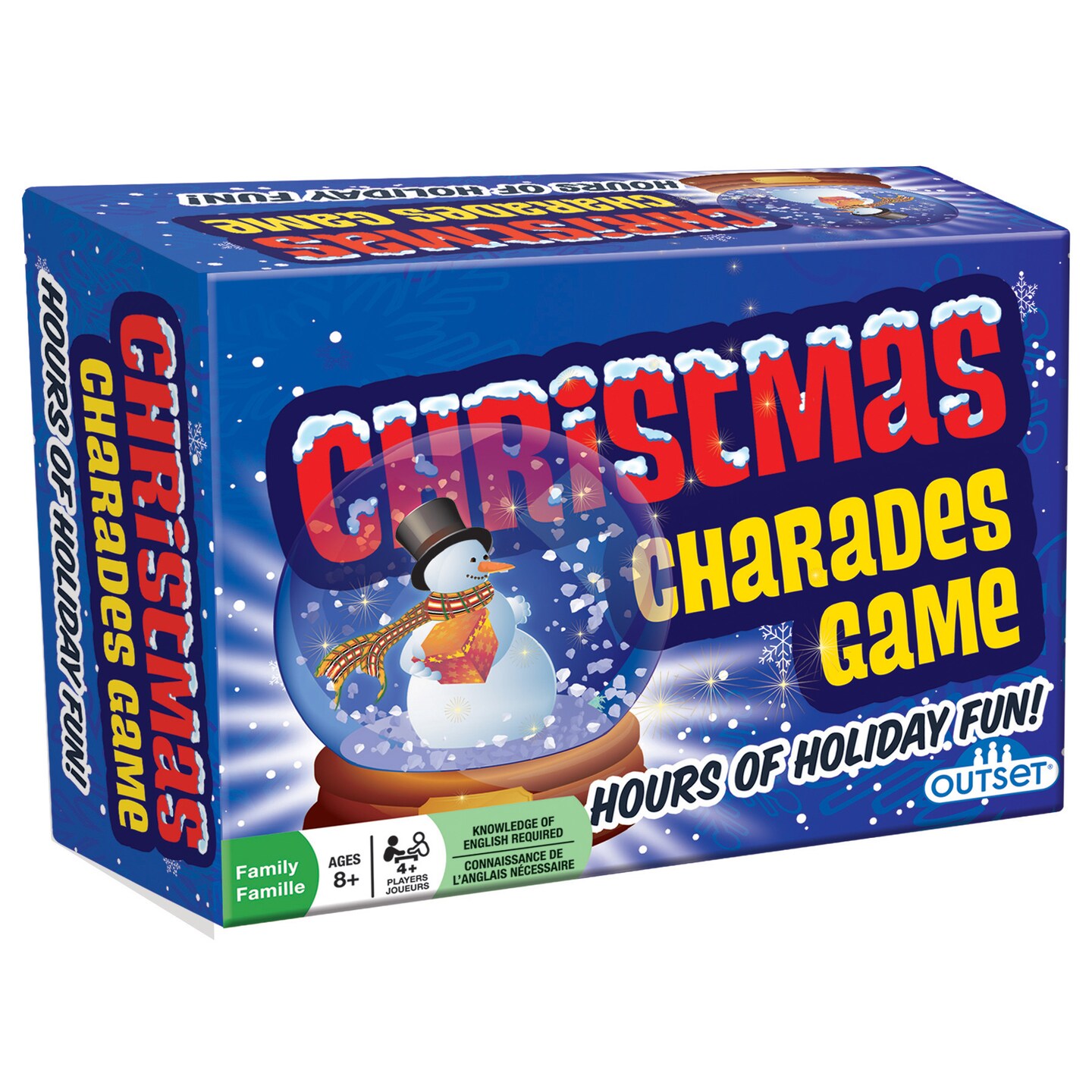 Christmas Charades Game - Outset Media, Holiday Family &#x26; Childrens Game, Features 300 Charades, Develops Critical Thinking, Builds Imagination &#x26; Supports Creativity, Hours Of Holiday Fun, Ages 8+, For 4+ Players