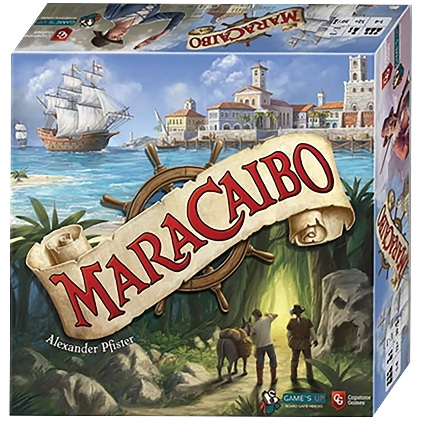 Capstone Games: Maracaibo, Big Box Strategy Board Game, Unique Story Mode Feature, A Nondestructive Legacy-Like Experience, 1 to 4 Players, Ages 12 and Up