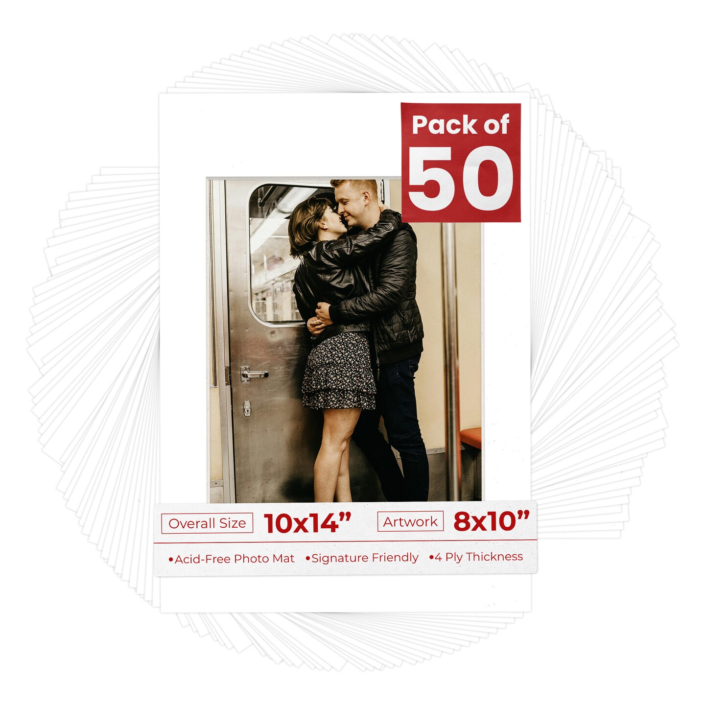 Golf Ball Texture Mat Board for 10x14 Frames - Fits 8x10 Photos