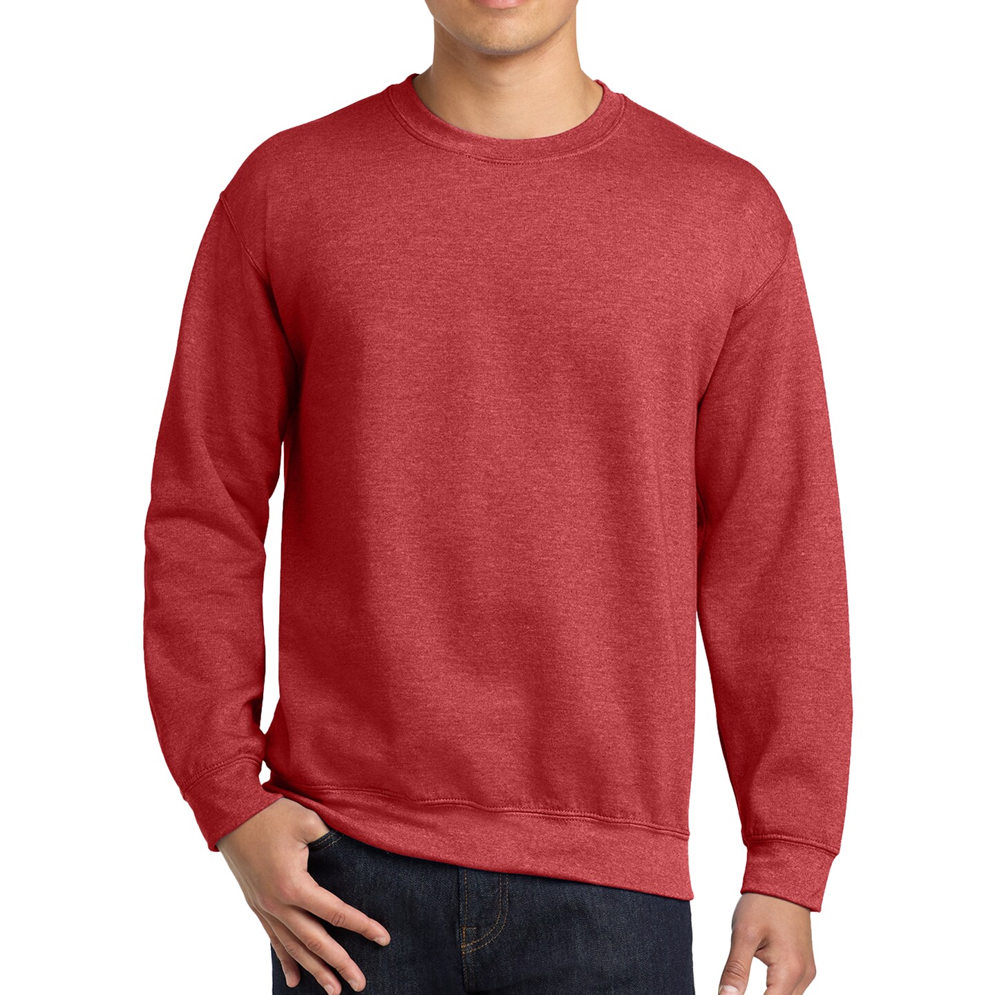 Gildan Crewneck Sweatshirt, Blank Heavy Blend Fleece Pullover