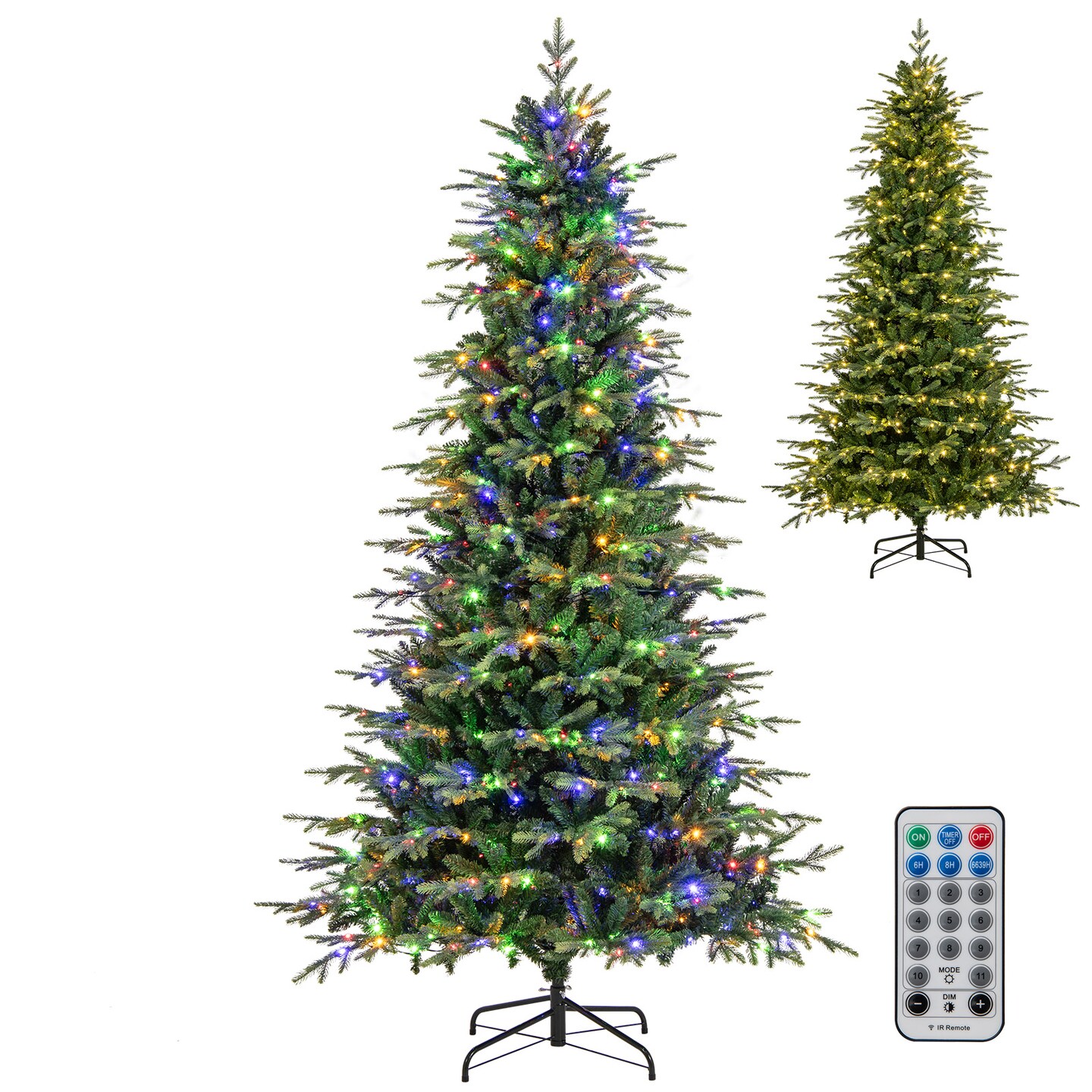 Pre-Lit Artificial Christmas Tree with Warm White LED Lights