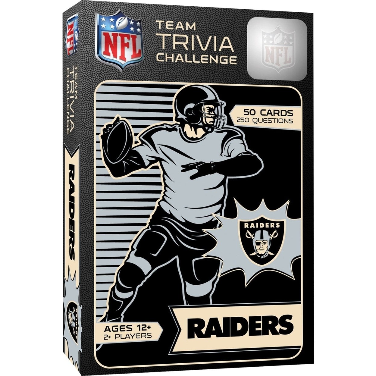 Las Vegas Raiders Trivia Challenge Game 50 Cards 250 Questions Ages 12 And Up